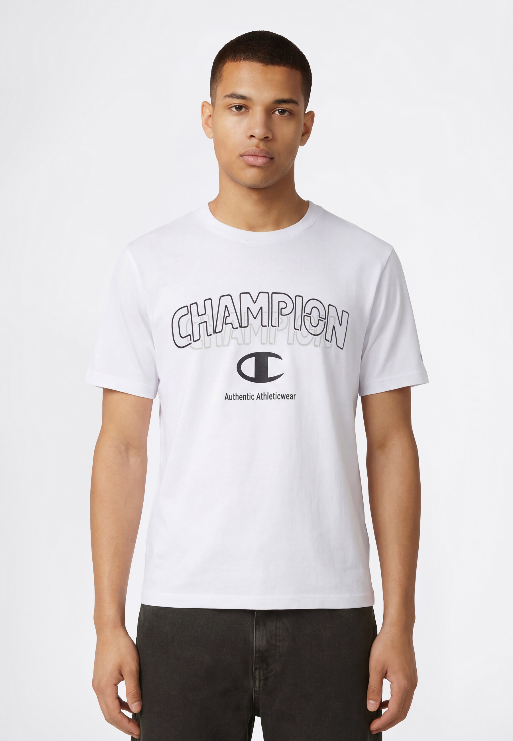 Champion T-Shirt »Graphic Tee« 1 tlg. sportliche Passform, Kurzarm, Rundhalsausschnitt