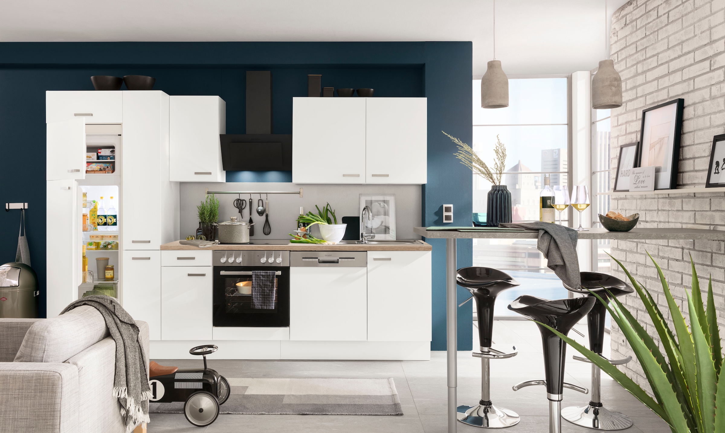 OPTIFIT Küchenzeile »Parma« mit E-Geräten, Breite 300 cm