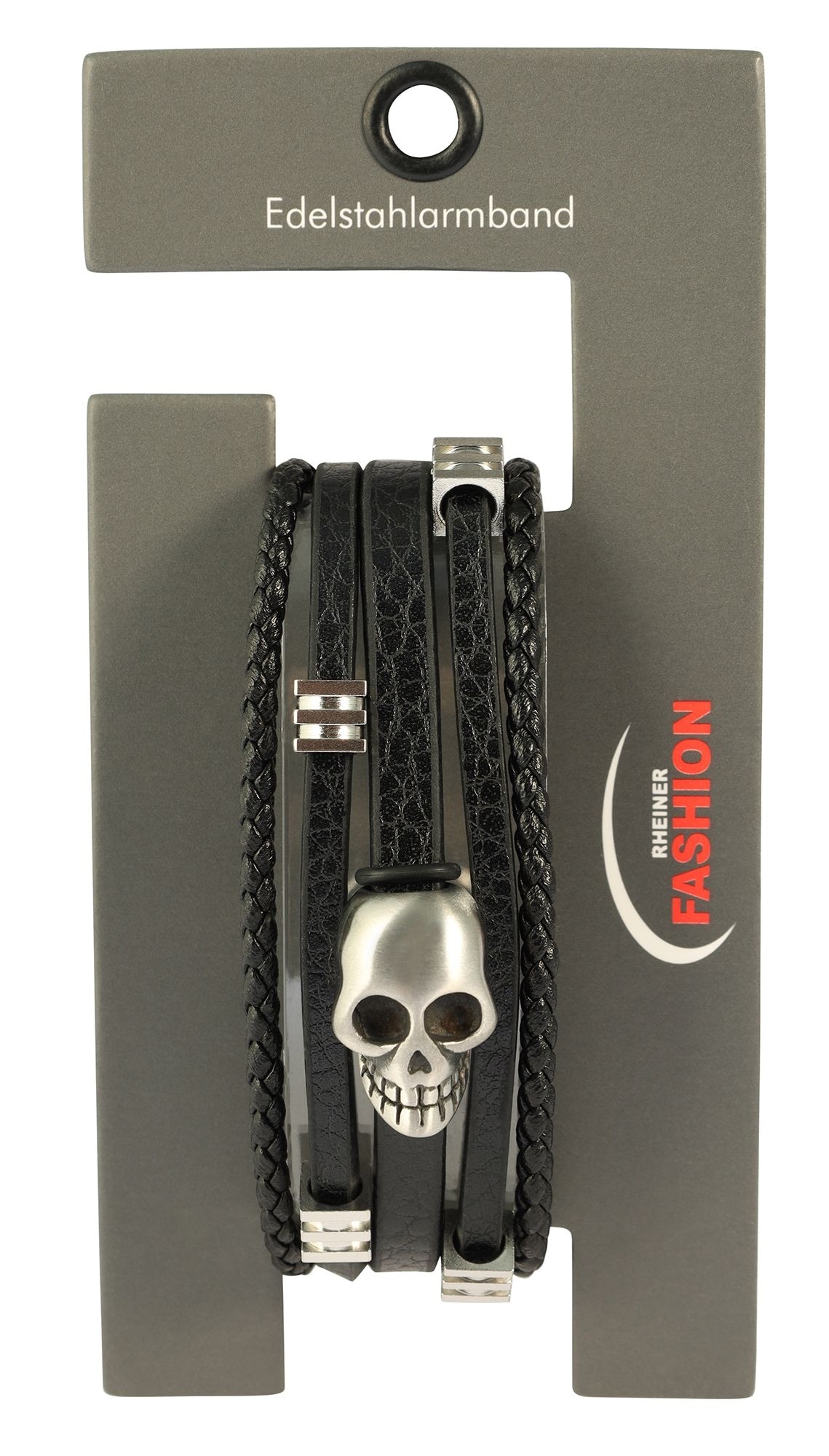 Adelia´s Kettenanhänger »Herren Anhänger ¿ Totenkopfanhänger aus Leder«