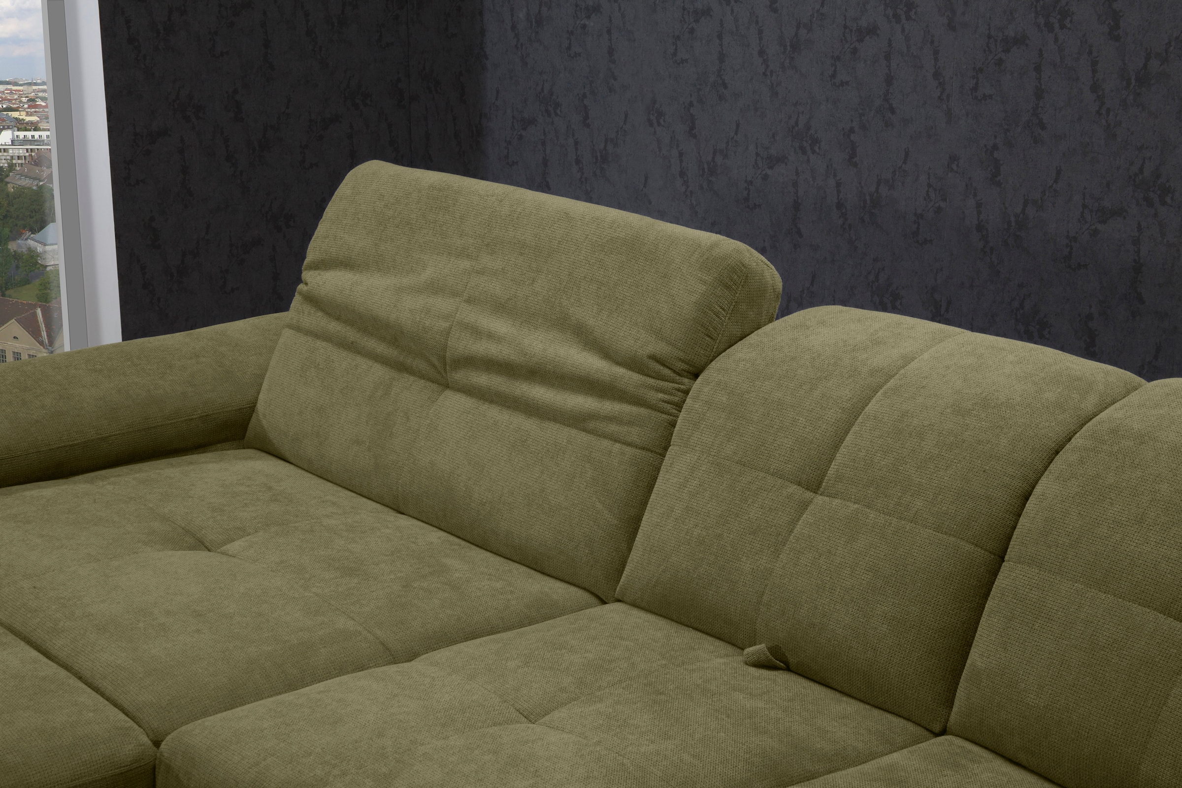 alina Ecksofa »Nadira« wahlweise mit Bettfunktion und Stauraum