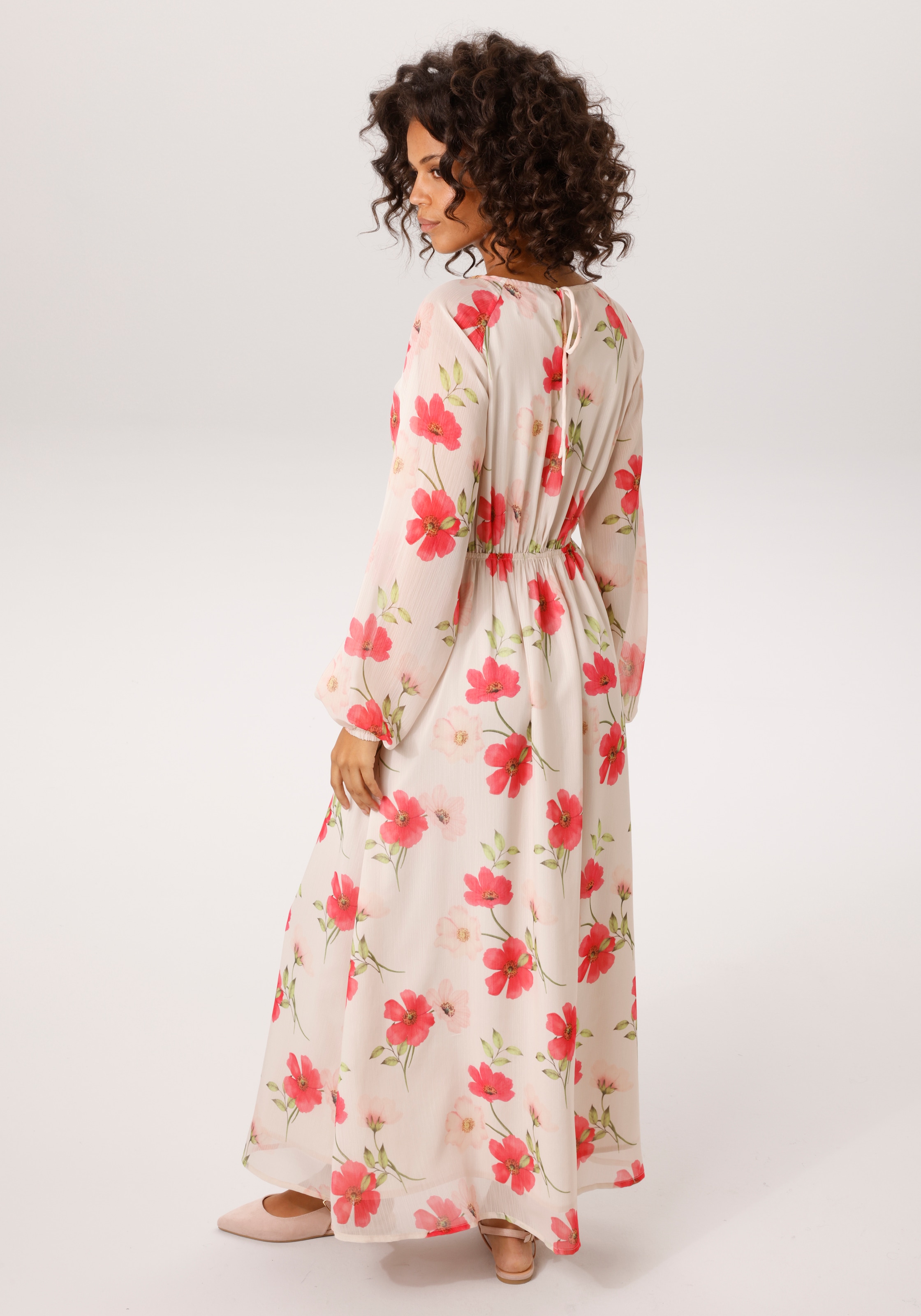 Aniston CASUAL Maxikleid mit farbharmonischen Blumen bedruckt - NEUE KOLLEKTION