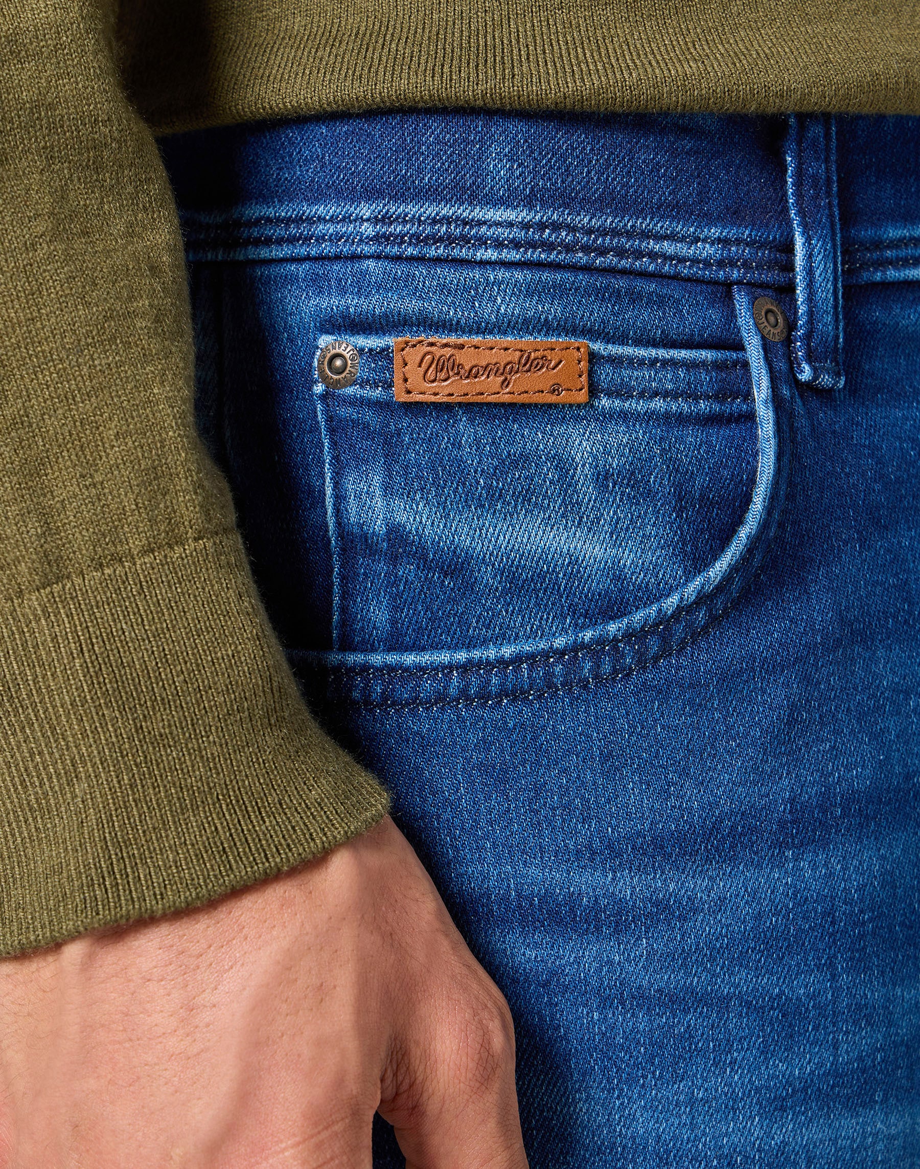 Wrangler 5-Pocket-Jeans »TEXAS SLIM FREE TO STRETCH« Free to stretch material