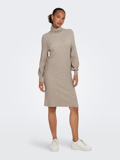 ONLY Strickkleid »ONLSASHA L/S ROLLNECK DRESS NCA KNT«, mit Rollkragen und langen Puffärmeln