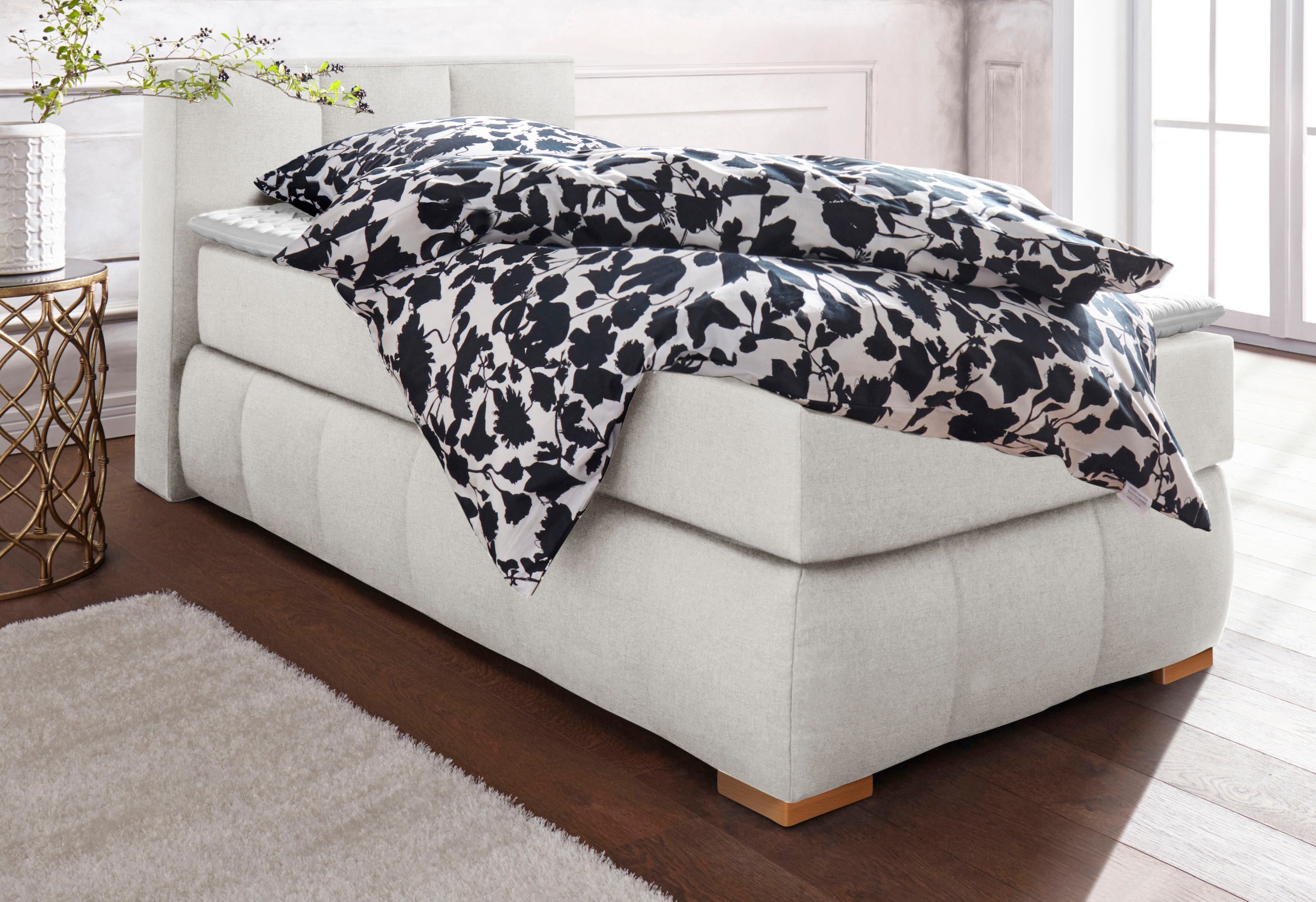 Home affaire Boxspringbett »Chelles« inkl. Kaltschaumtopper, in 5 Breiten und 3 Matratzenarten