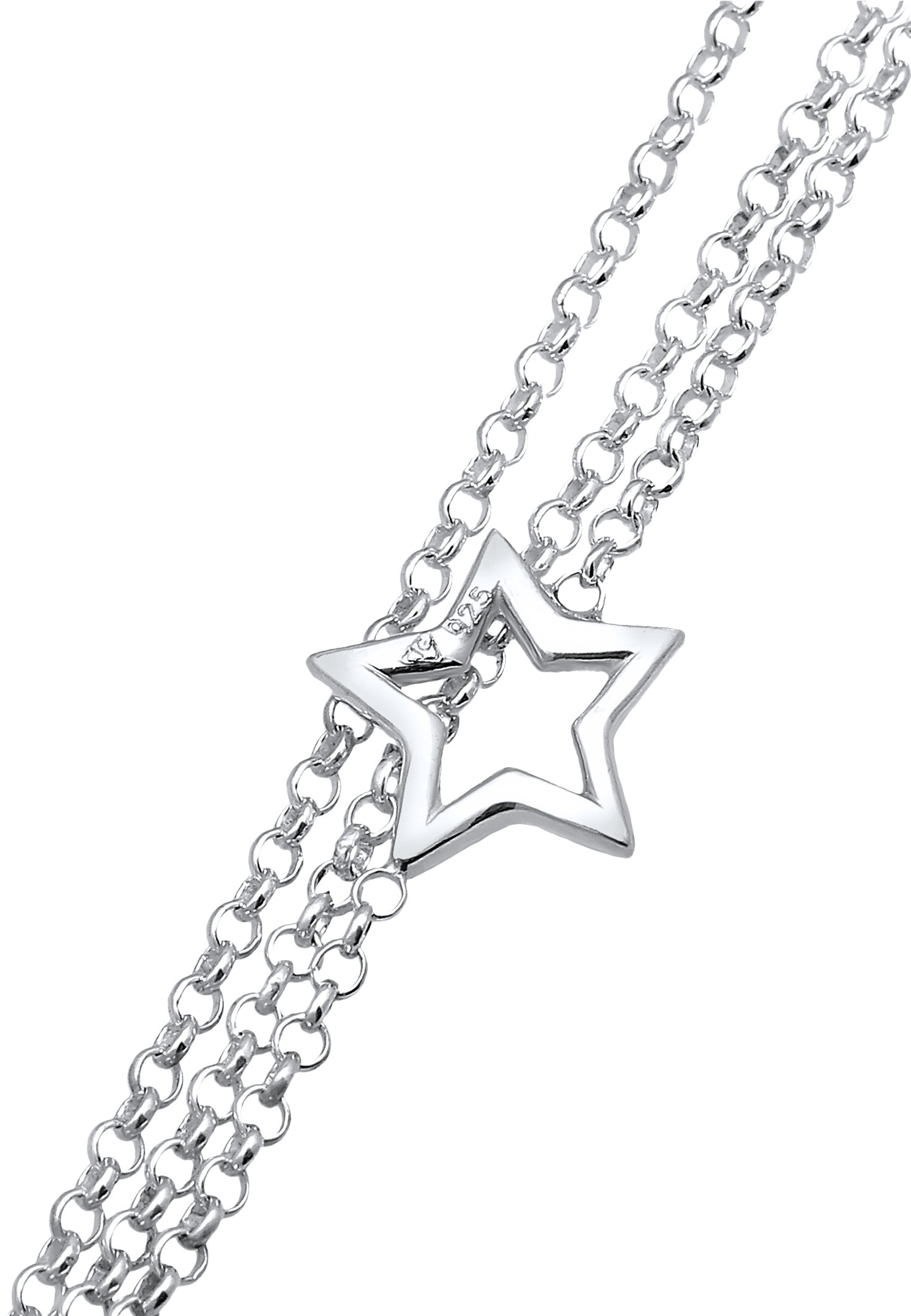 Elli Armkette »Armband 3-Lagig Sterne 925 Sterling Silber«
