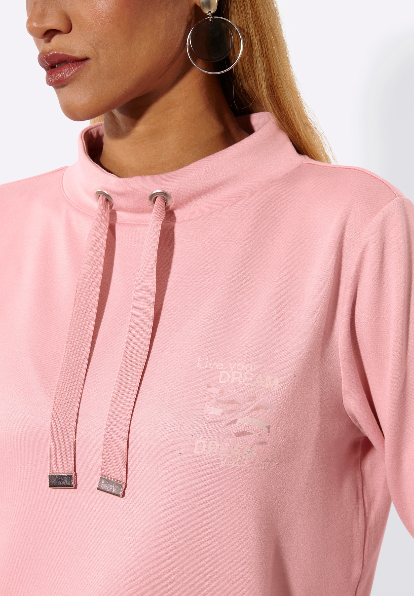 creation L Sweatshirt »Modal-Mix-Sweatshirt Sweatshirt mit Stehkragen«
