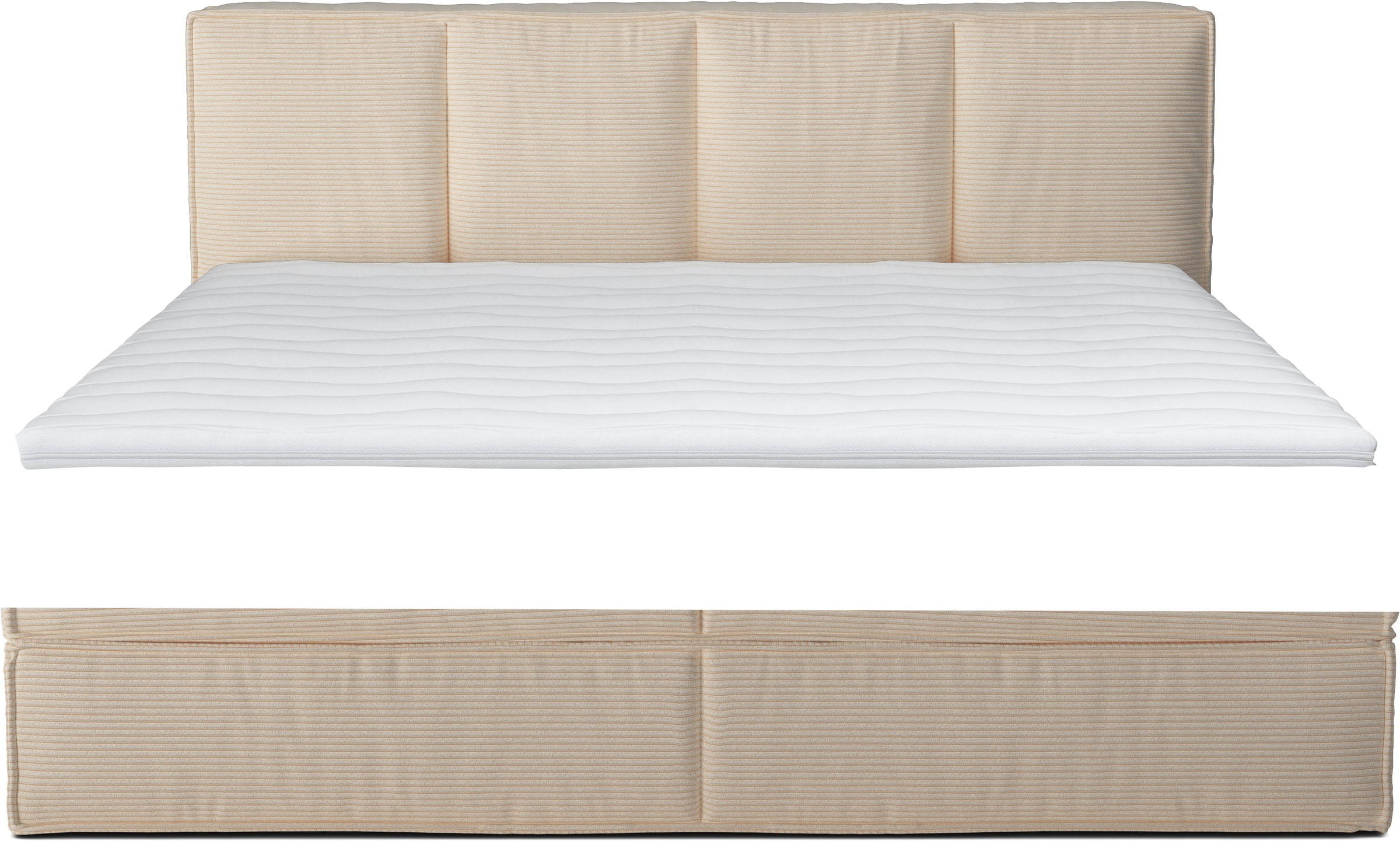 LeGer Home by Lena Gercke Boxspringbett »Addyson«, (Härtegrade H2, H3 und H4 wählbar), Boxspringbett inkl. Topper, 2 Matratzen