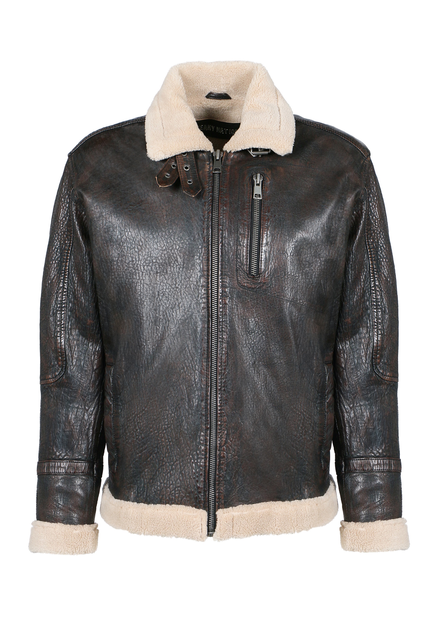 Freaky Nation Lederjacke »Cozy Vibe-FN«