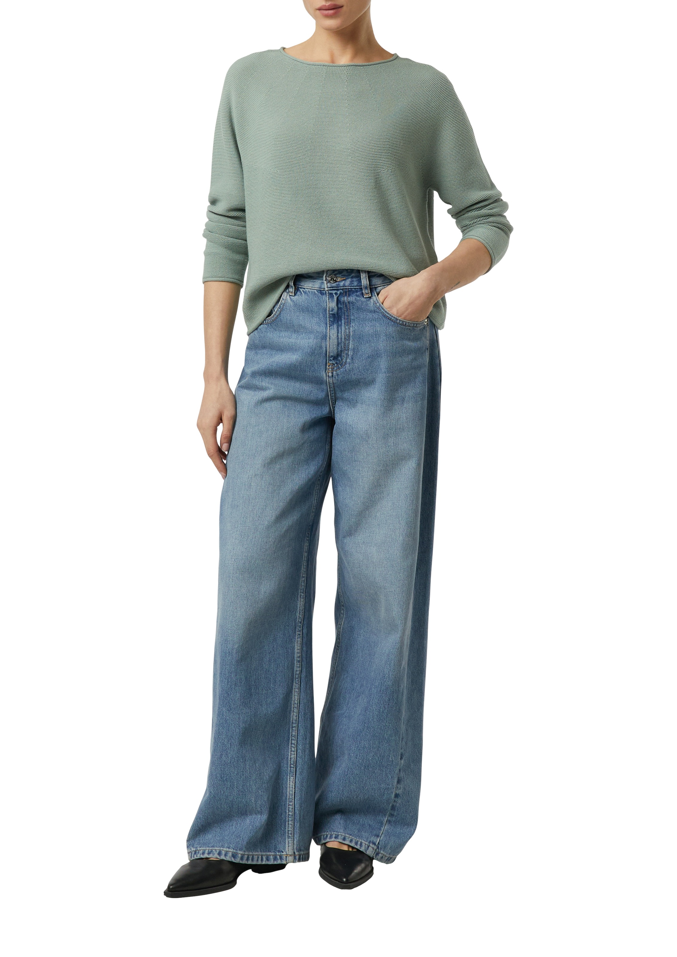 Comma Strickpullover mit feinem Struktur-Muster