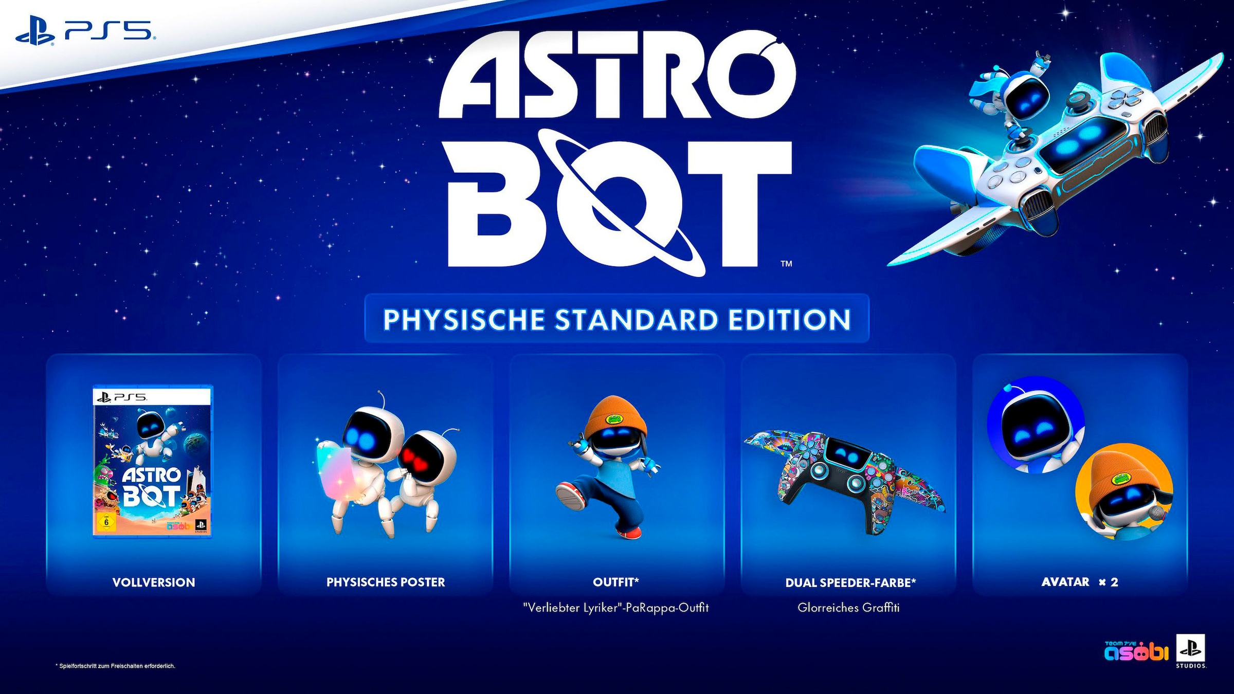 PlayStation 5 Konsolen-Set »PS5 Disk Edition (Slim) + PS5 Astro Bot«