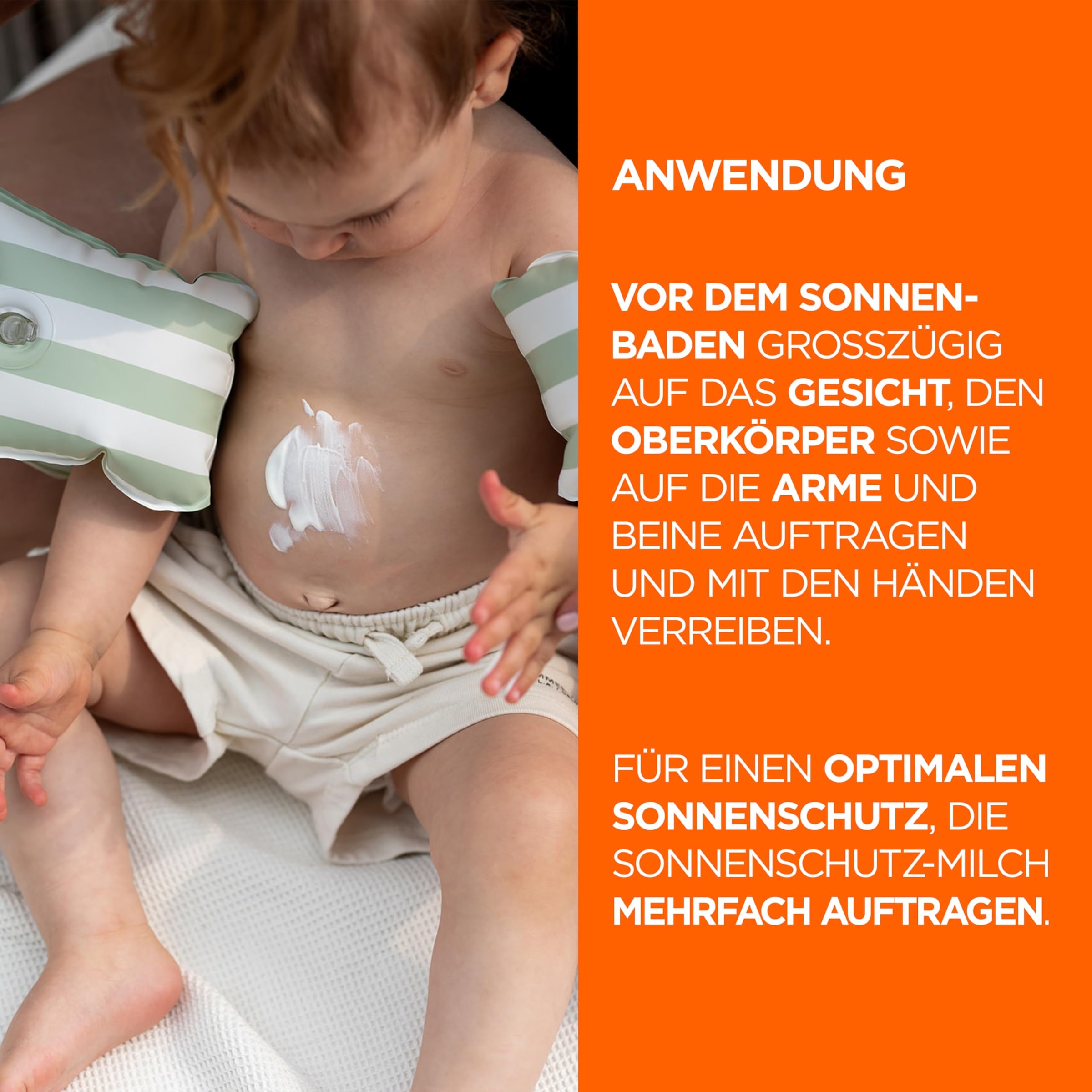 GARNIER Sonnenschutzmilch »AMBRE SOLAIRE KIDS SENSITIV EXPERT+ LSF50+« für sensible Kinderhaut, parfümfrei, wasserfest, mit Milch-Textur