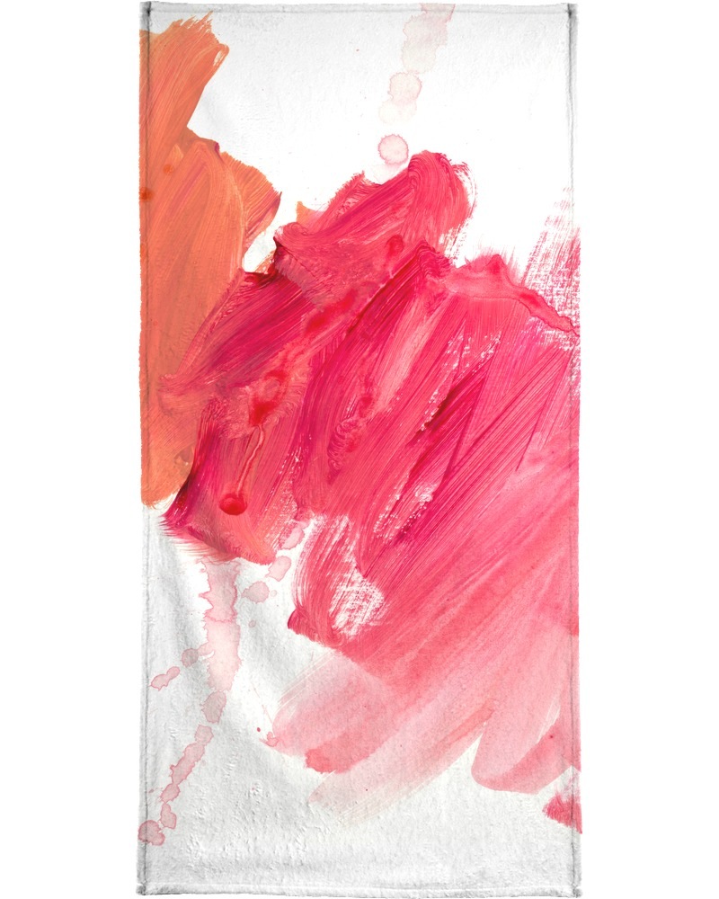 Juniqe Handtuch »Brush Strokes«, (1 St.), Weiche Frottee-Veloursqualität