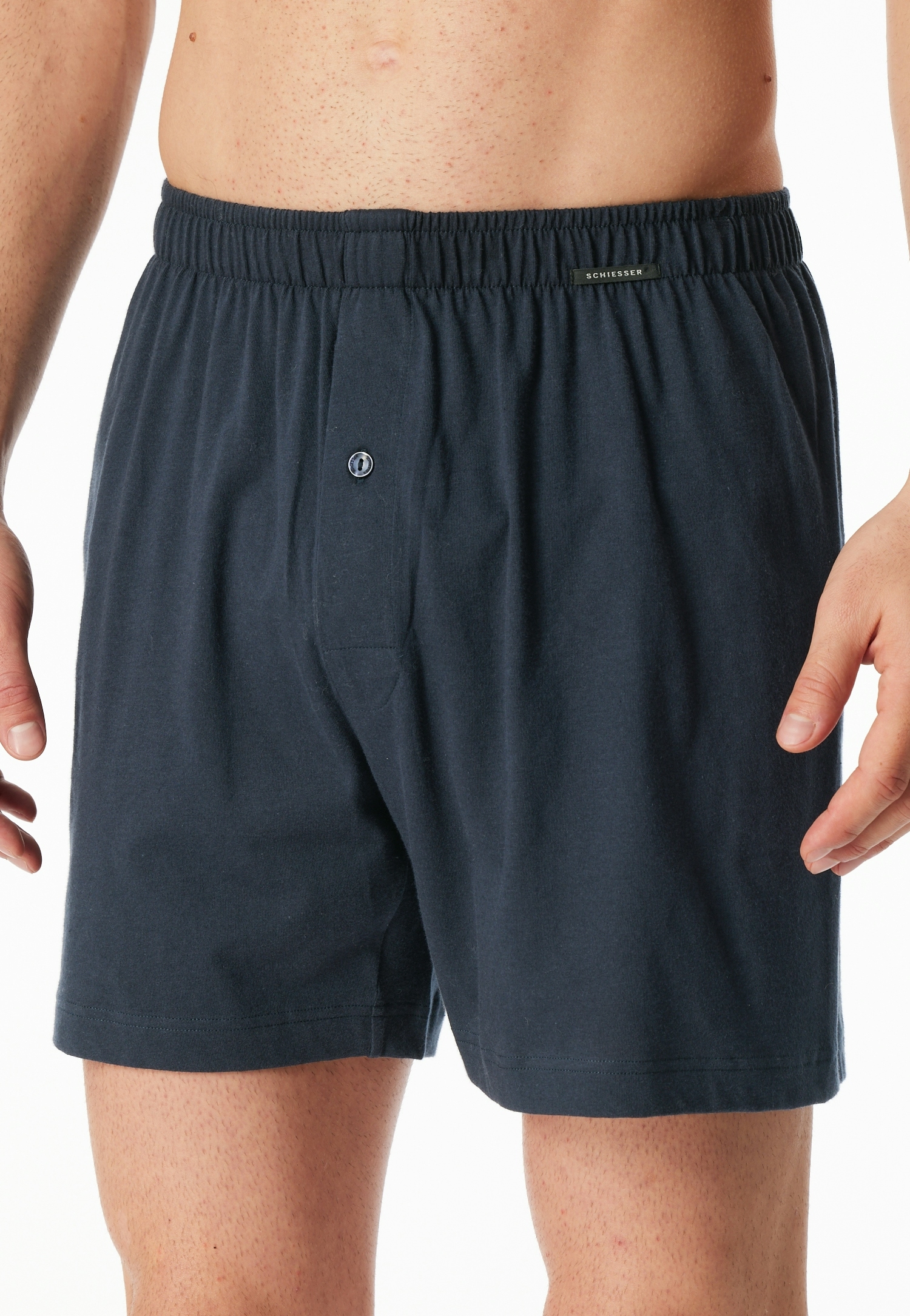 Schiesser Boxershorts »Boxershorts Multipacks«, (2er Pack), lockere Passform, mit Eingriff, Gummizug