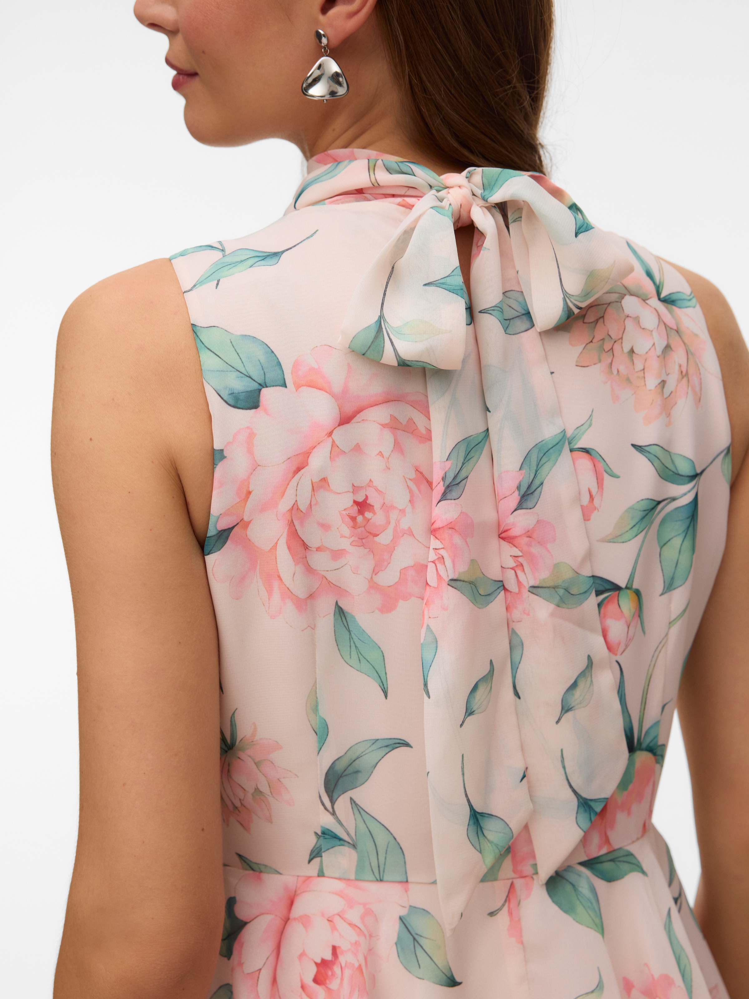 Vero Moda Maxikleid »VMFELICIA SL HIGHNECK RUF MAXI DRESS EXP« Kunstfaser