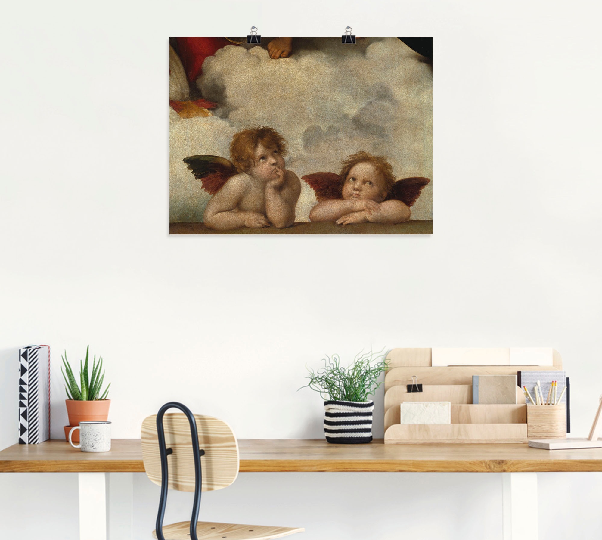 Artland Wandbild »Detail aus Die Sixtinische Madonna.«, Religion, (1 St.), als Leinwandbild, Poster, Wandaufkleber in verschied. Größen
