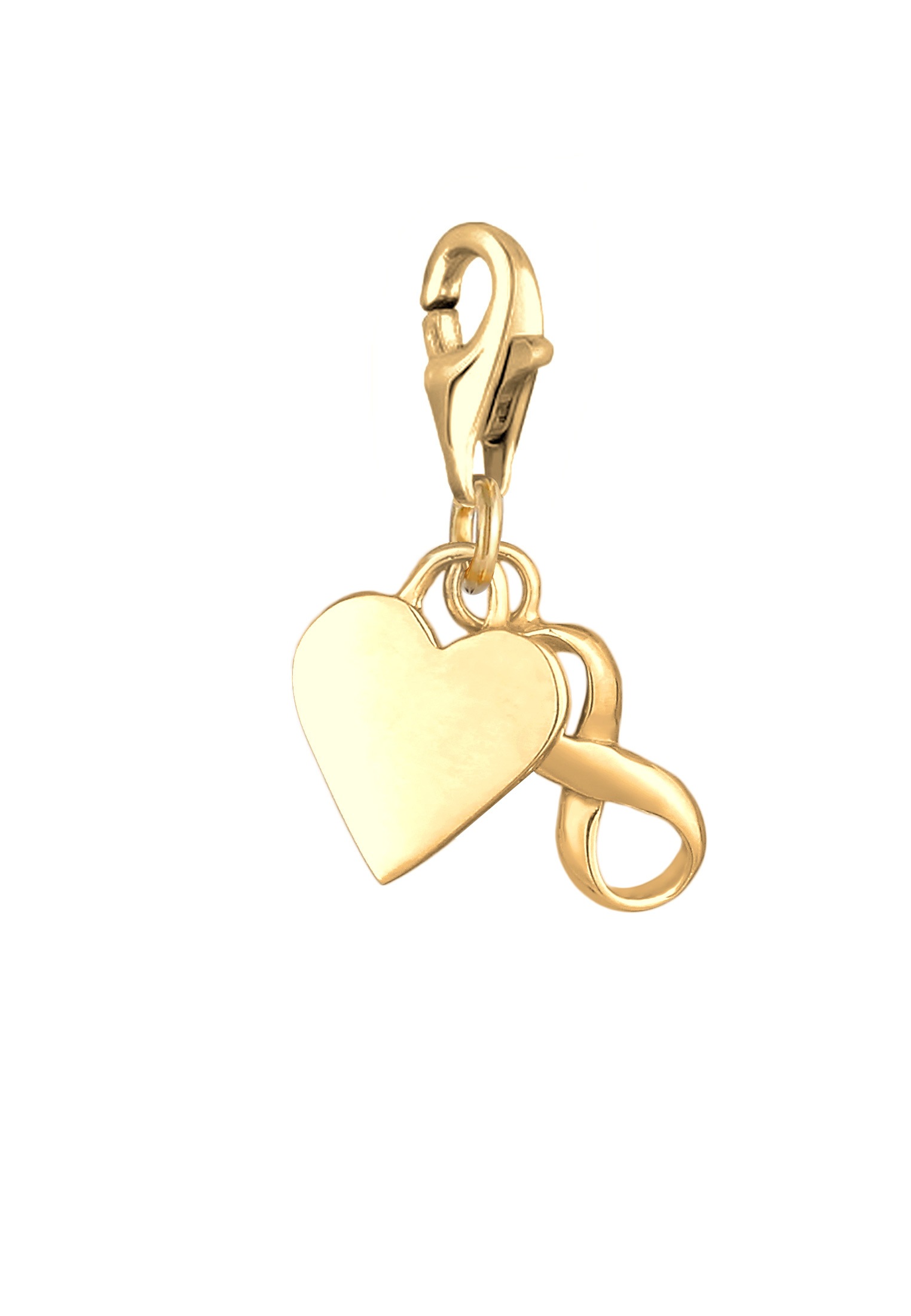 Nenalina Charm-Einhänger »Charm Herz Infinity Symbol Anhänger Basic 925er Silber«