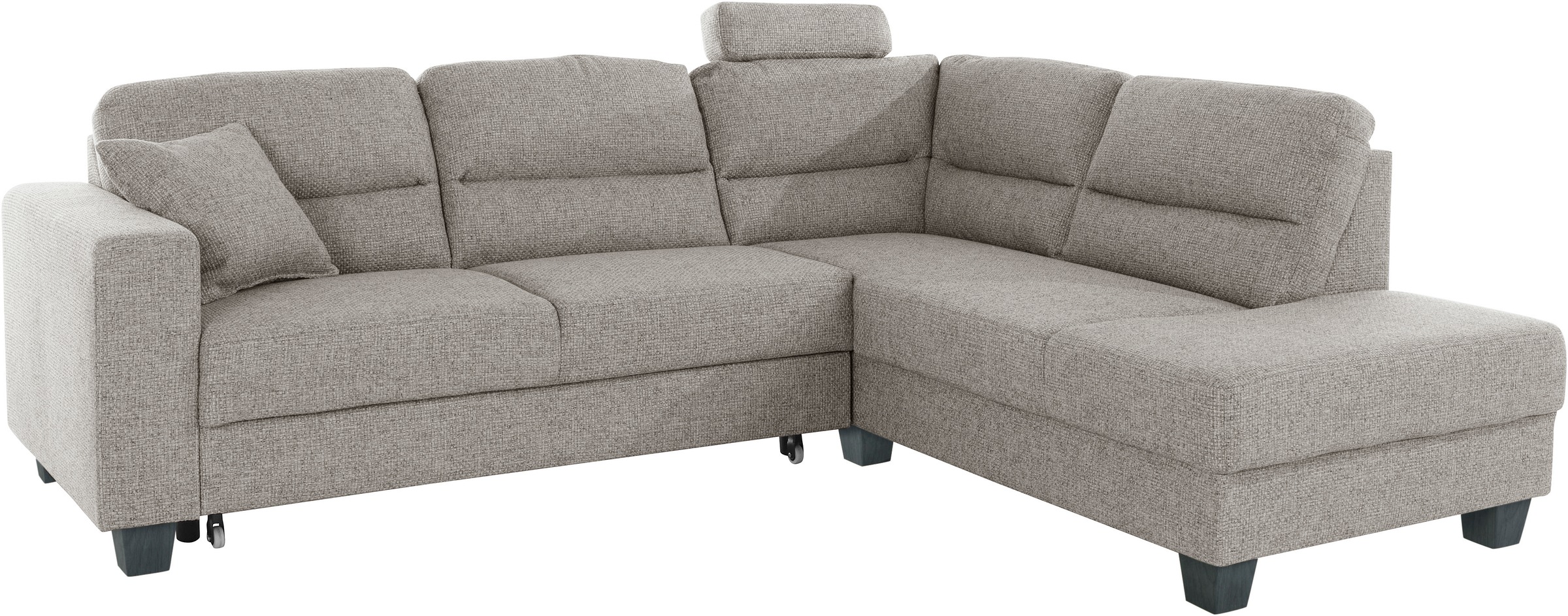 TRENDMANUFAKTUR Ecksofa »Chamber, zeitlos & elegant, bequem, L-Form«, inklusive einer Kopfstütze, wahlweise mit Schlaffunktion