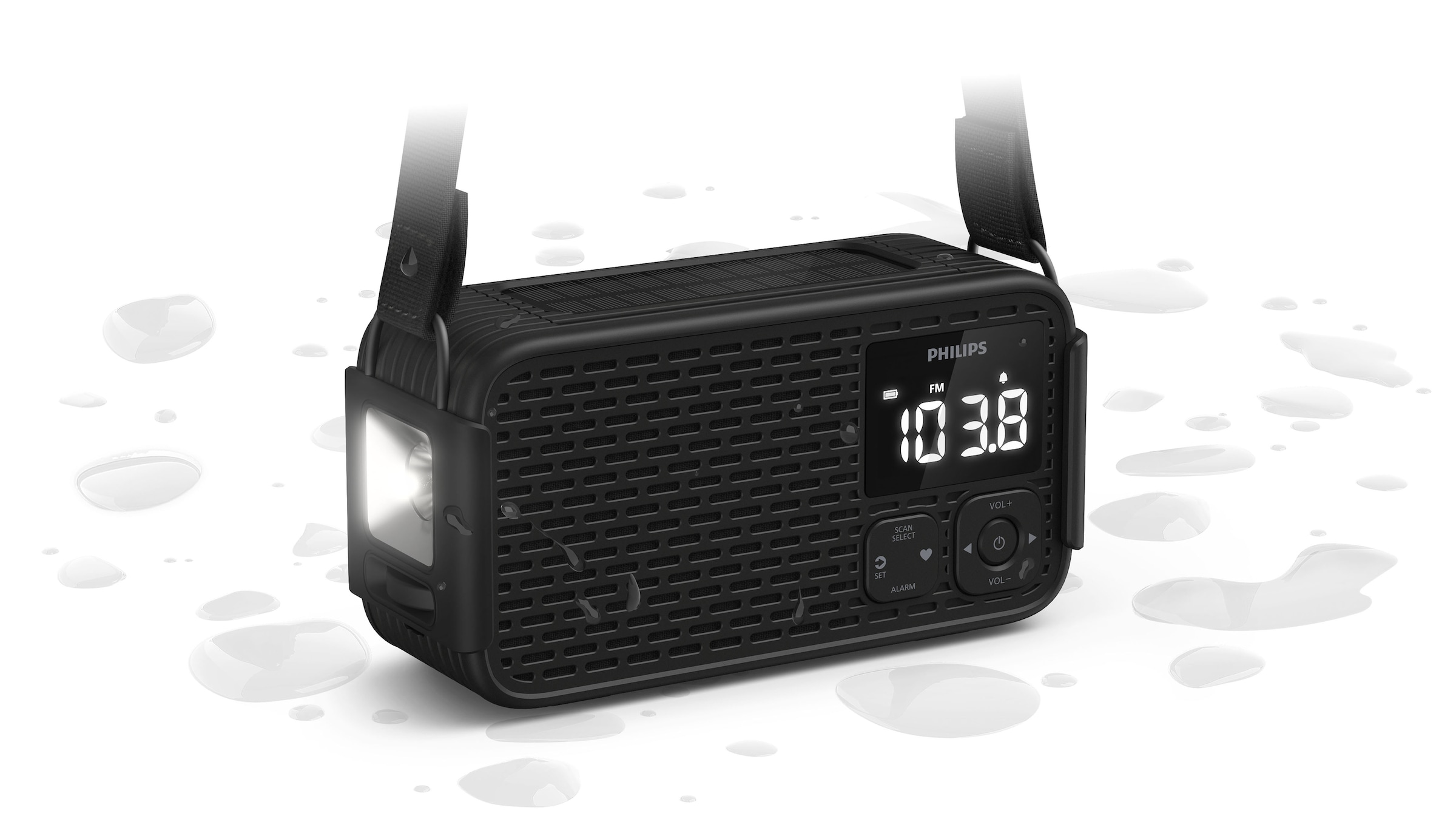 Philips Notfallradio »TAR3500/00« ( AM-Tuner | FM-Tuner 3 W) Kurbelradio, LED-Leuchte, lauter SOS-Alarm mit Blinkleuchte, USB-A
