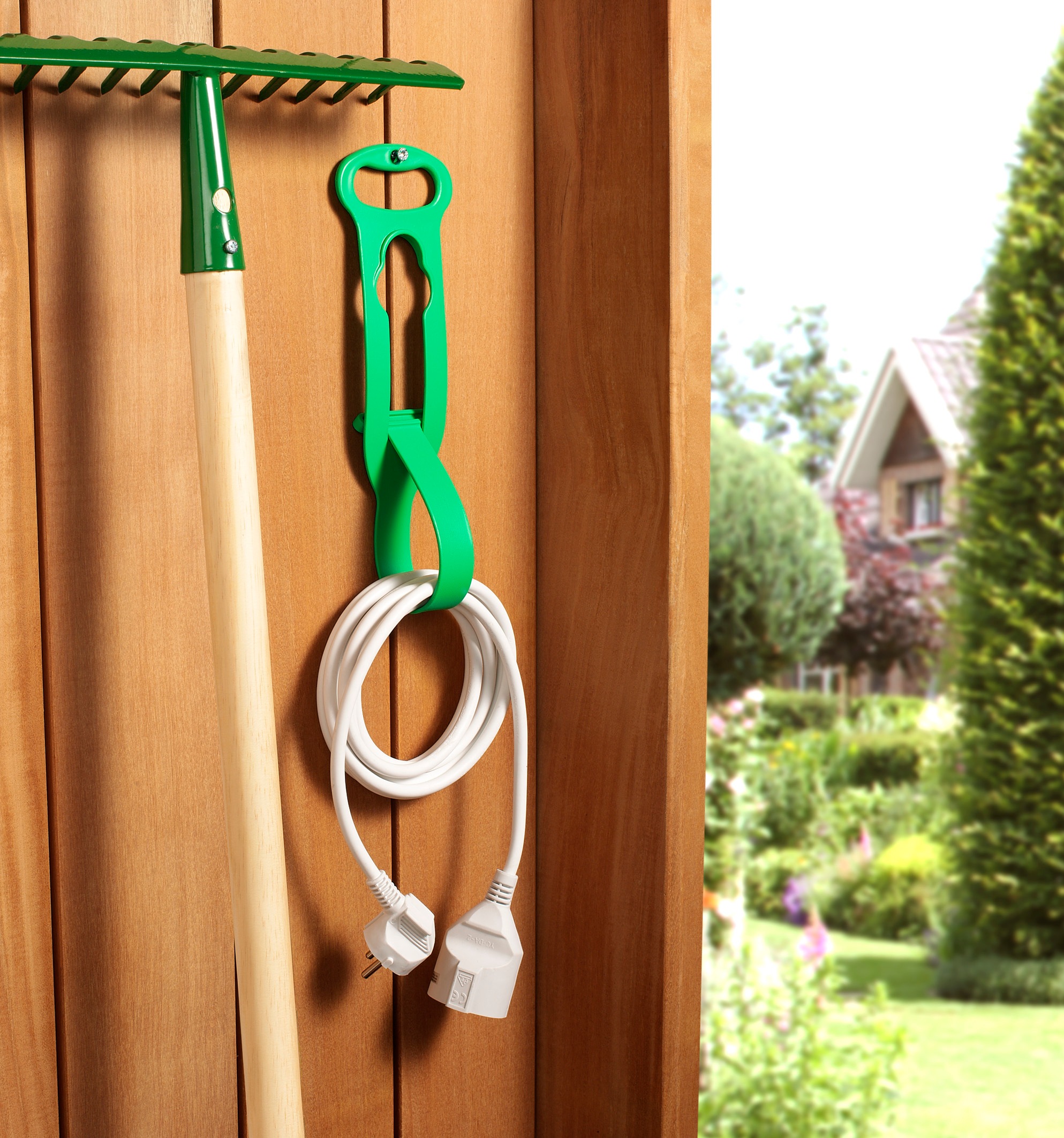 Ruco Schlauchhalterung »Universal-Tragegriff, 3er Set« 3 Stk. tlg. Kabelhalter, Gerätehalter, Transporthilfe, Kabelgurt, Made in Germany