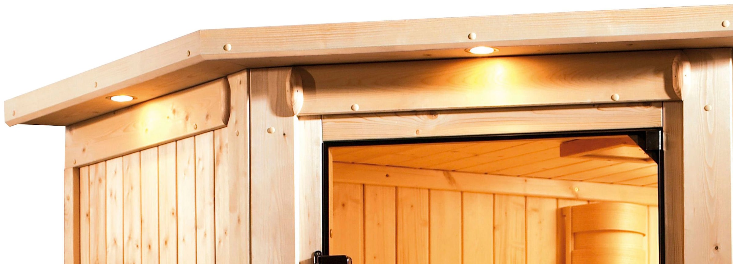 Karibu Sauna »Siirin« Set,  Ofen 9 kW integr. Strg