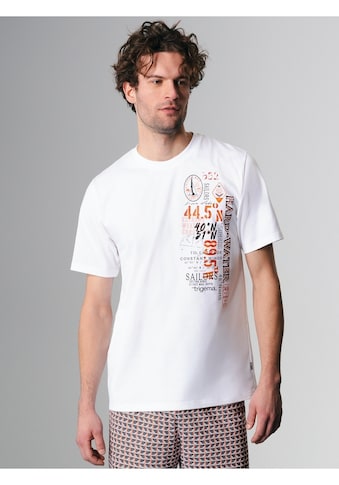 T-Shirt »TRIGEMA T-Shirt mit maritimem Print«, (1 tlg.)
