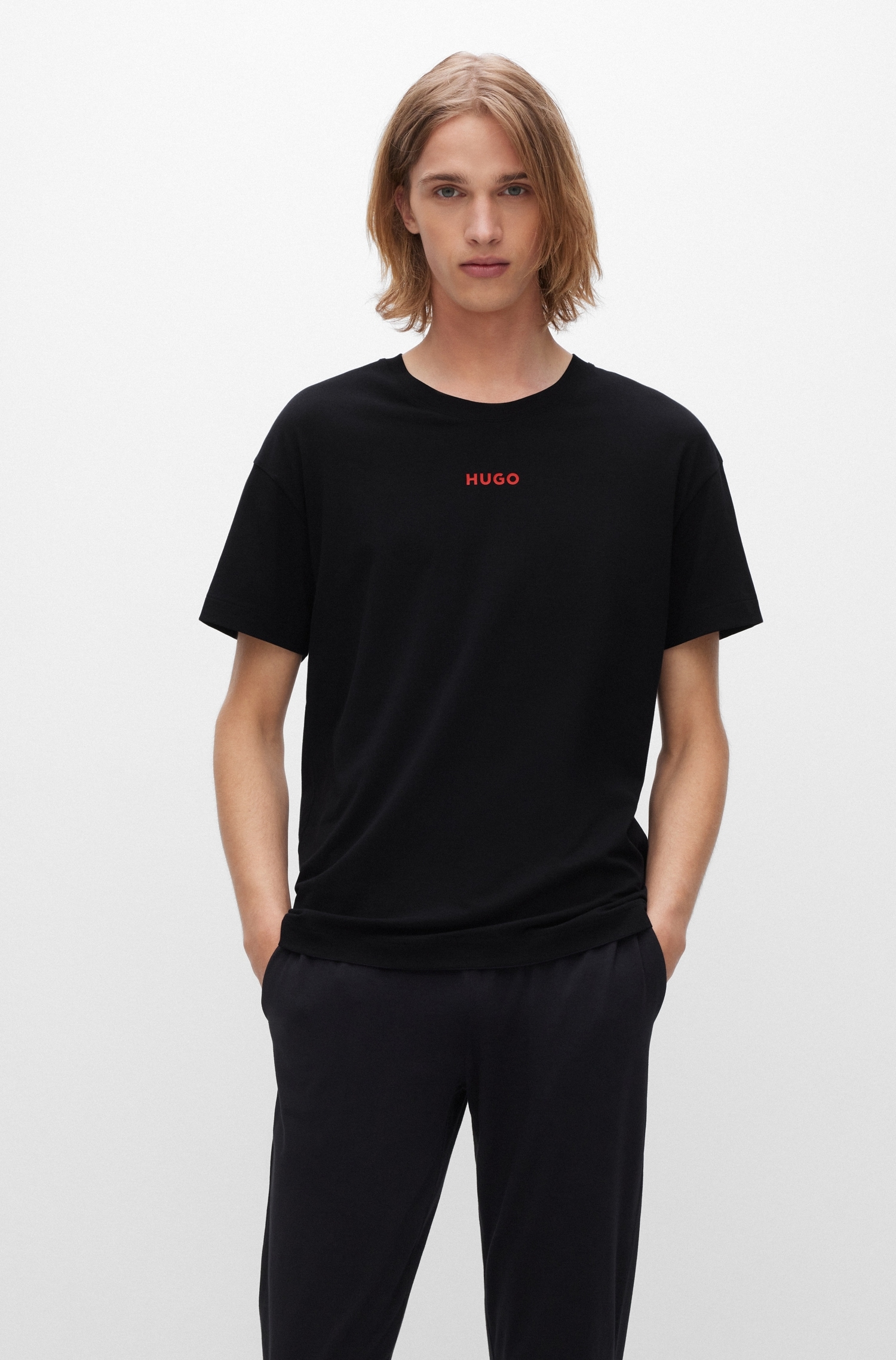 HUGO Underwear Rundhalsshirt »Linked T-Shirt«, mit Hugo Logo-Schriftzug ...