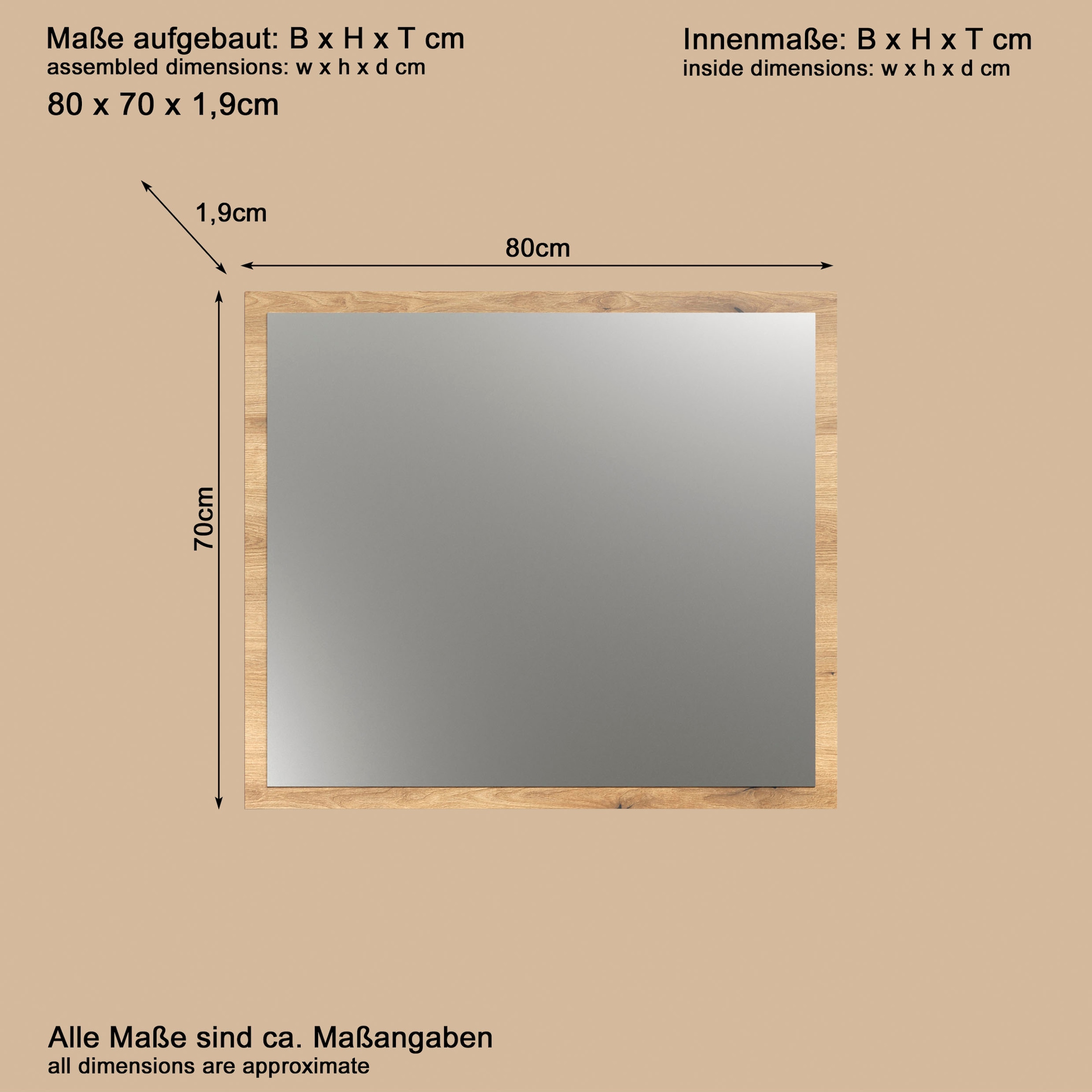 Home affaire Garderobenspiegel »Estepona«