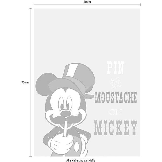 Komar Poster »Mickey Mouse Moustache«, Disney, (1 St.), Kinderzimmer,  Schlafzimmer, Wohnzimmer bei OTTO