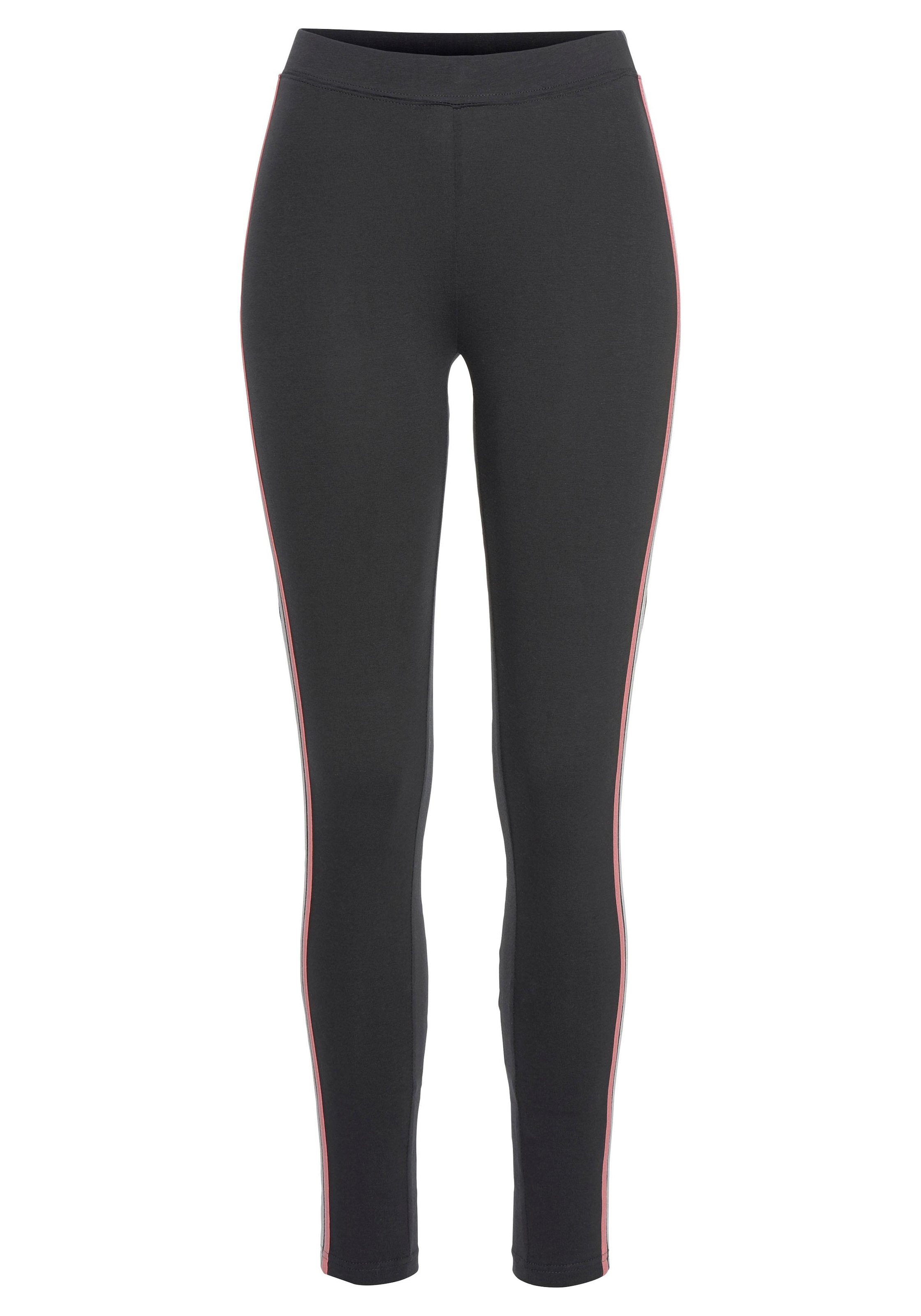 H.I.S Leggings, Seitliche Streifeneinsätze in Kontrastfarben, Loungewear