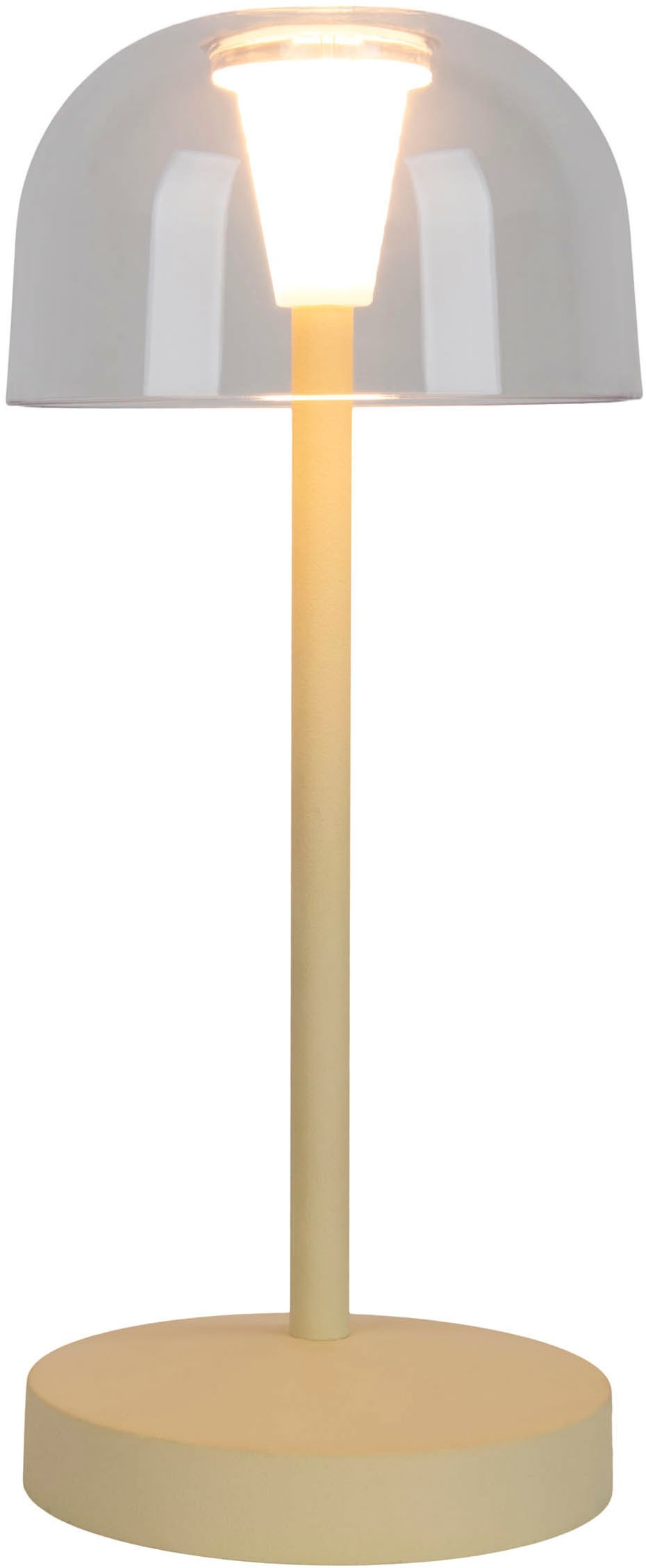 näve LED Tischleuchte »Gomba 18,5 cm«, 2er-Set, Leuchtmittel LED-Modul | LED fest integriert, über USB-Kabel aufladbar, Memoryfunktion, stufenlos dimmbar