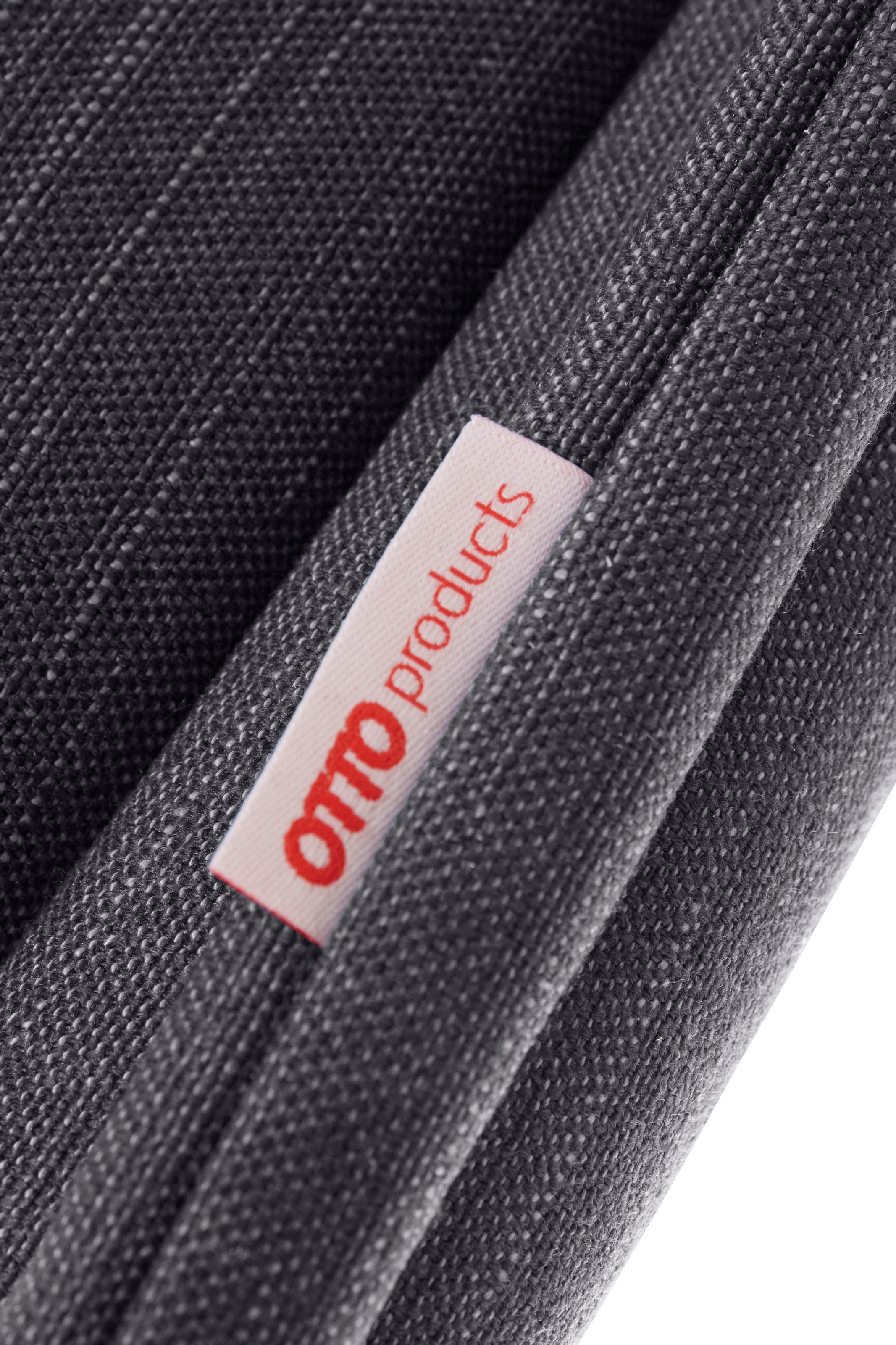 OTTO products Polsterbett »Heddi« in 5 Breiten: von 90cm-200cm,  Biese am Kopfteil,  Strukturstoff