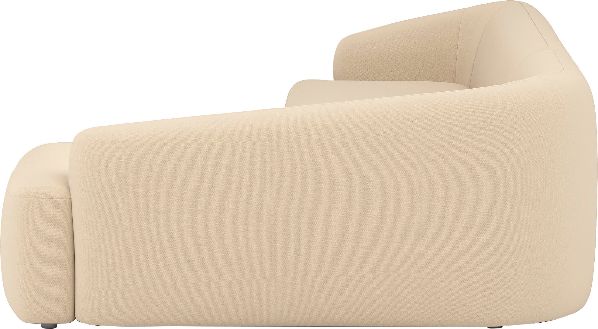 Home affaire Ecksofa »Nergal, organisches Design, Breite 296cm, L-Form« Modernes Design, schlichte Optik, stilvoller Blickfang im Wohnzimmer