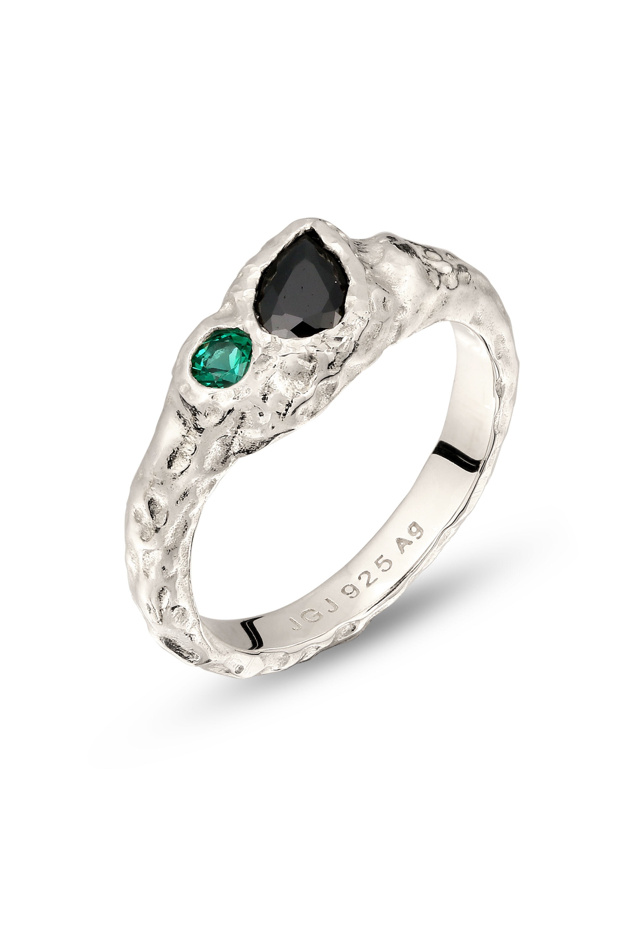 Elli Silberring »Ring Synthetischer Smaragd Zirkonia Grün 925 Sterling Silber«