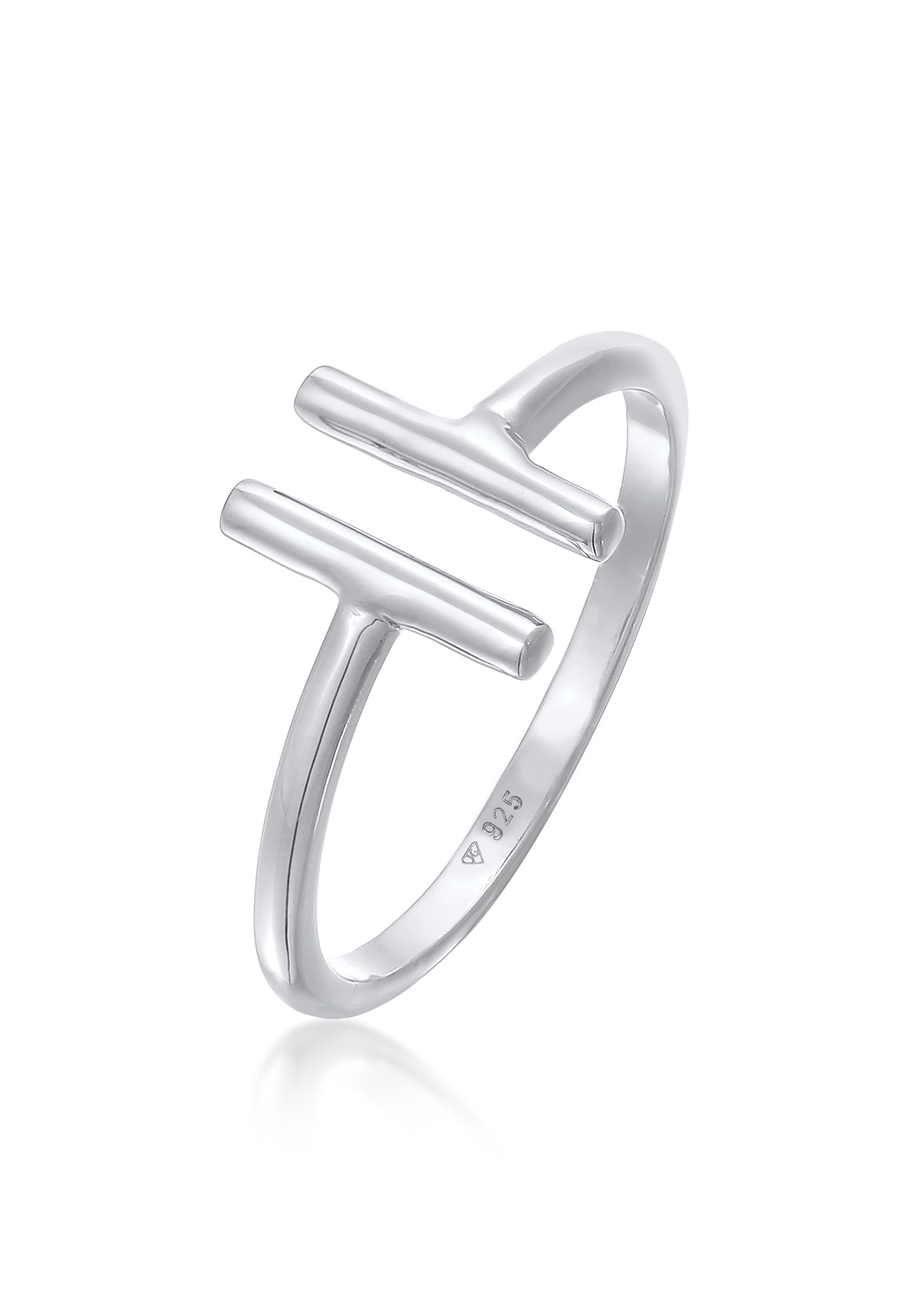 Elli Fingerring »Ring Geo Stab Trend Offen 925 Silber«