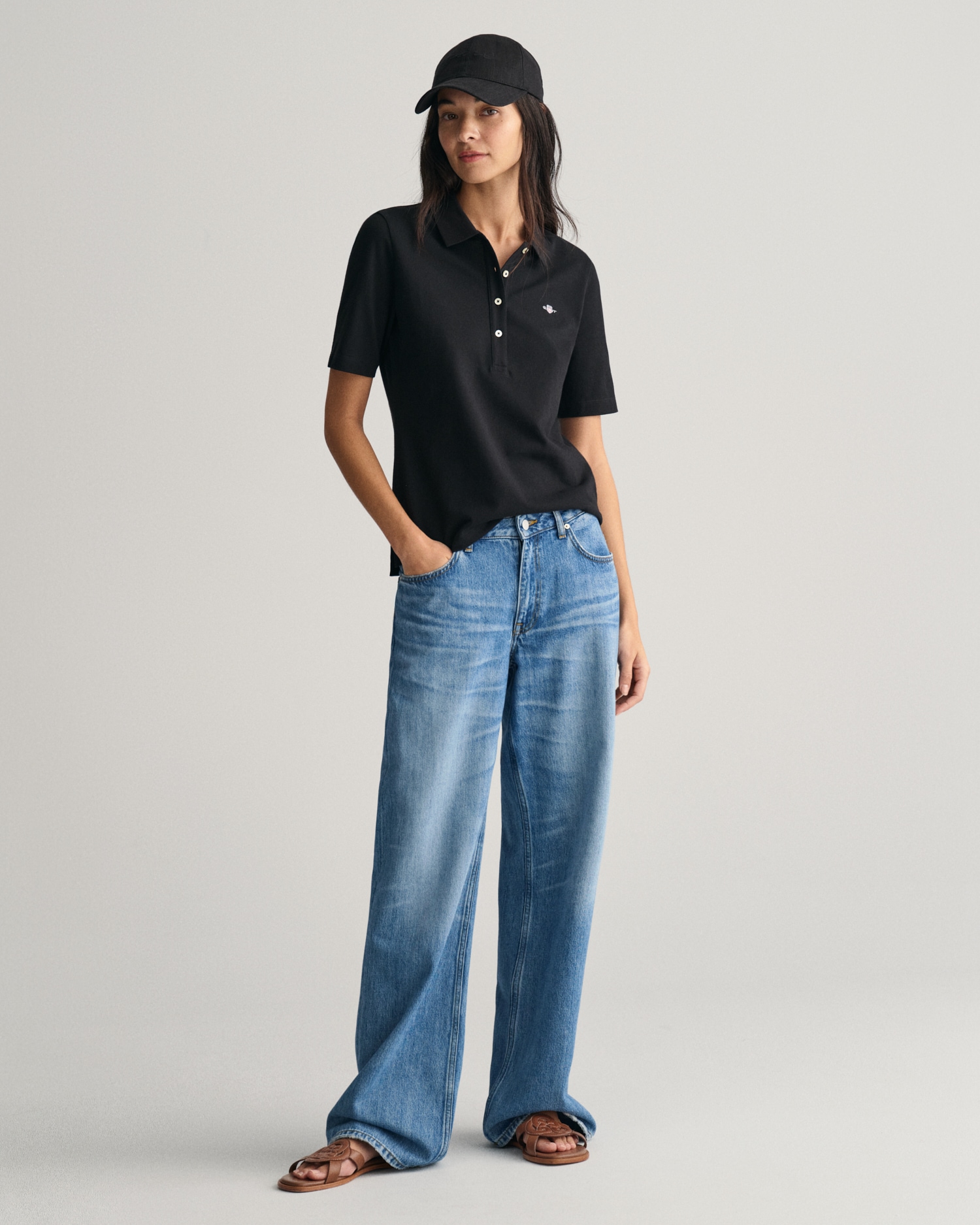 Gant Poloshirt »SLIM SHIELD KA PIQUE POLO«, mit grafischer Logostickerei auf der Brust
