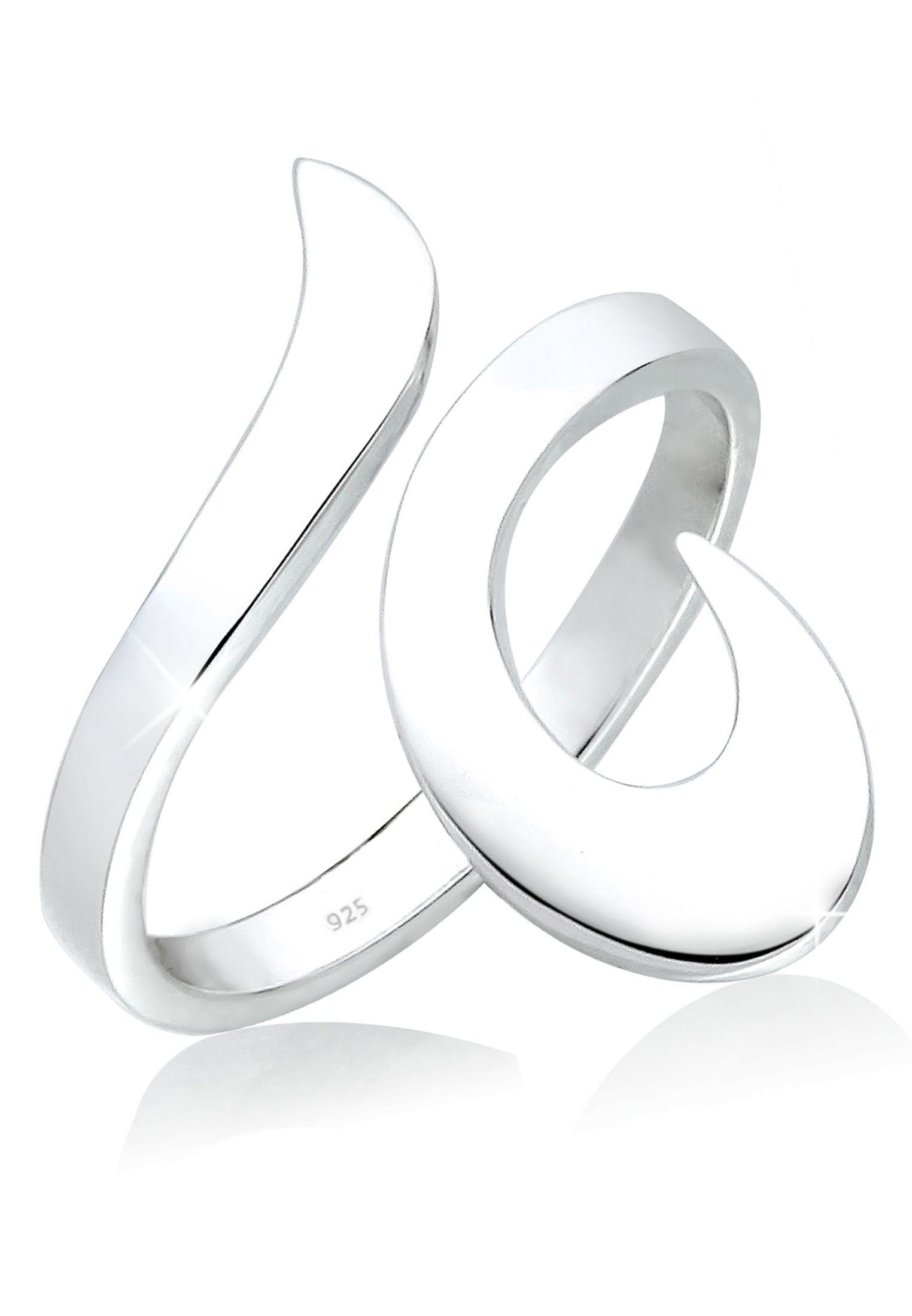 Fingerring »Ring Statement Wickelring Ornament 925 Sterling Silber«