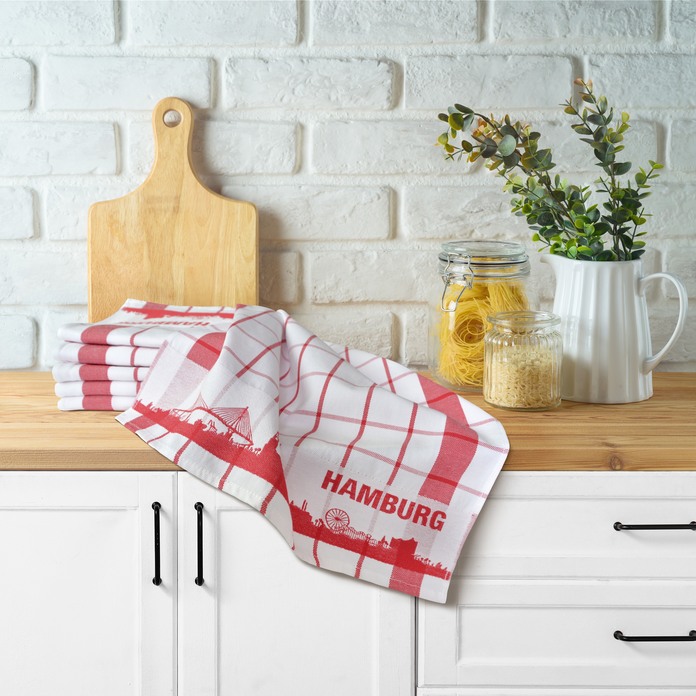 my home Geschirrtuch »Hamburg« Premium, 285g/m², weich, Küchentücher, Trockentuch, Reine Baumwolle,