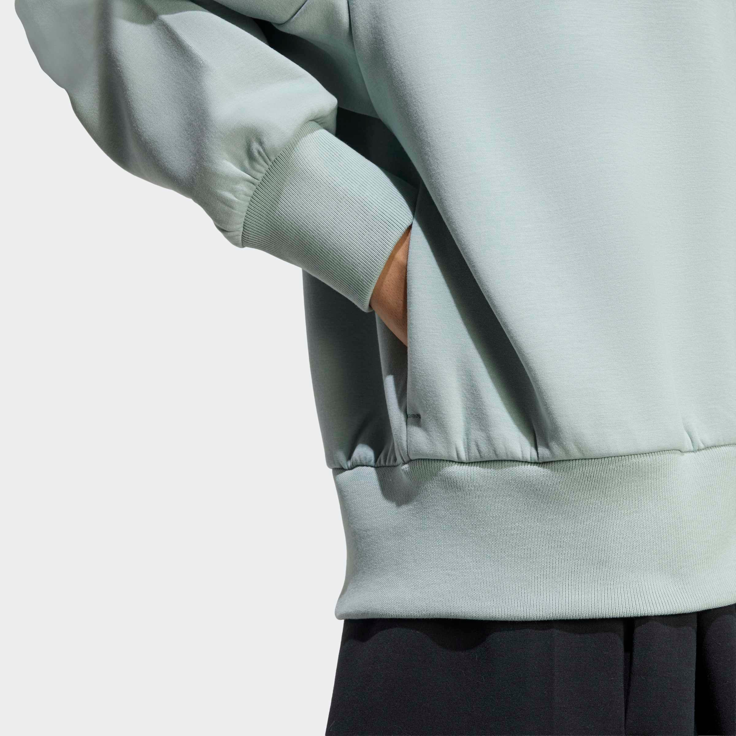 adidas Sportswear Kapuzensweatshirt »WEICHER LUX HOODIE MIT DURCHGEHENDER REISSVERSCHLUSS«
