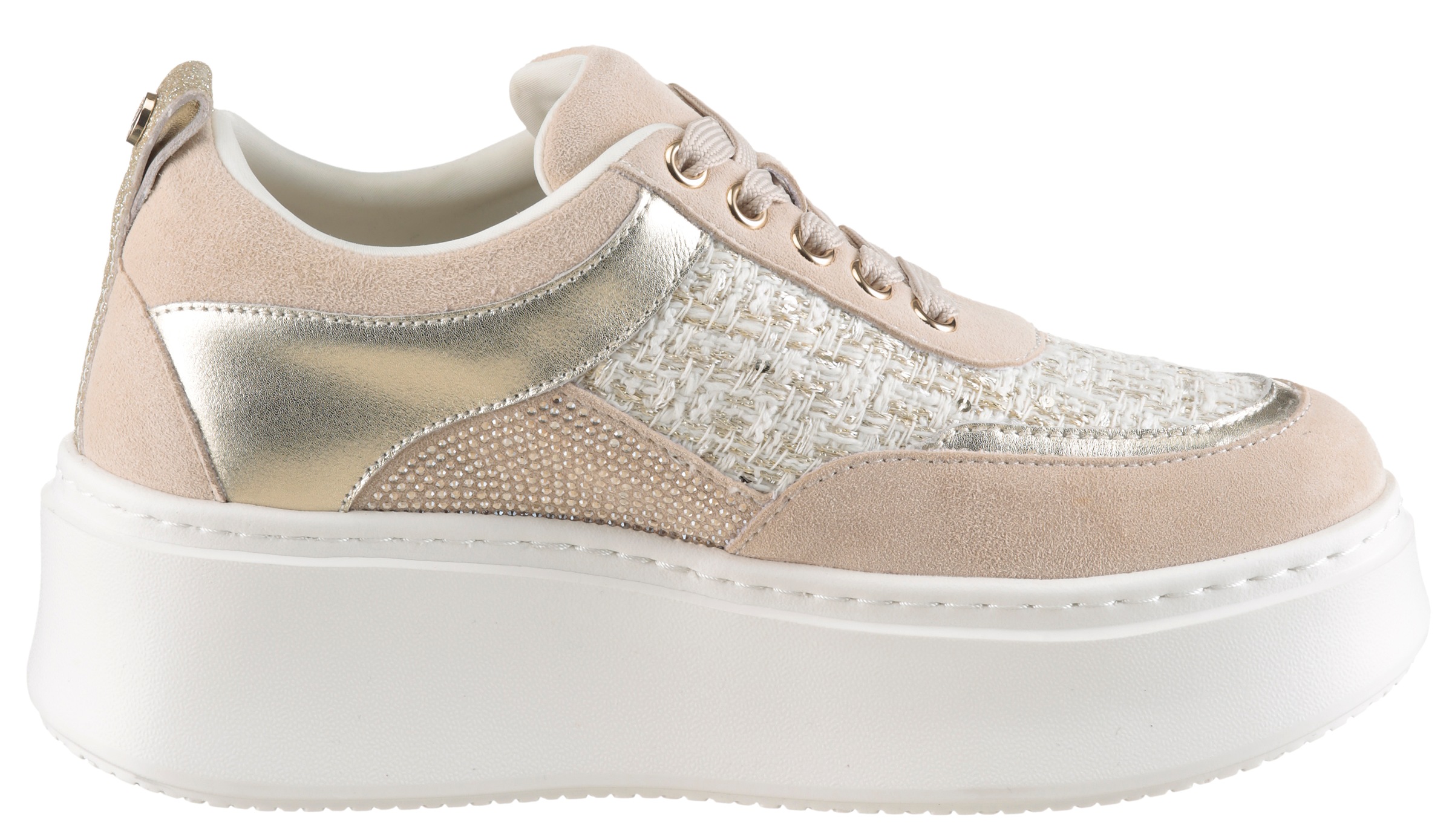 Marc Cain Sneaker »Sports Dodgy Dogs«, Keilsneaker, Sneaker, Schnürschuh im Retro Look