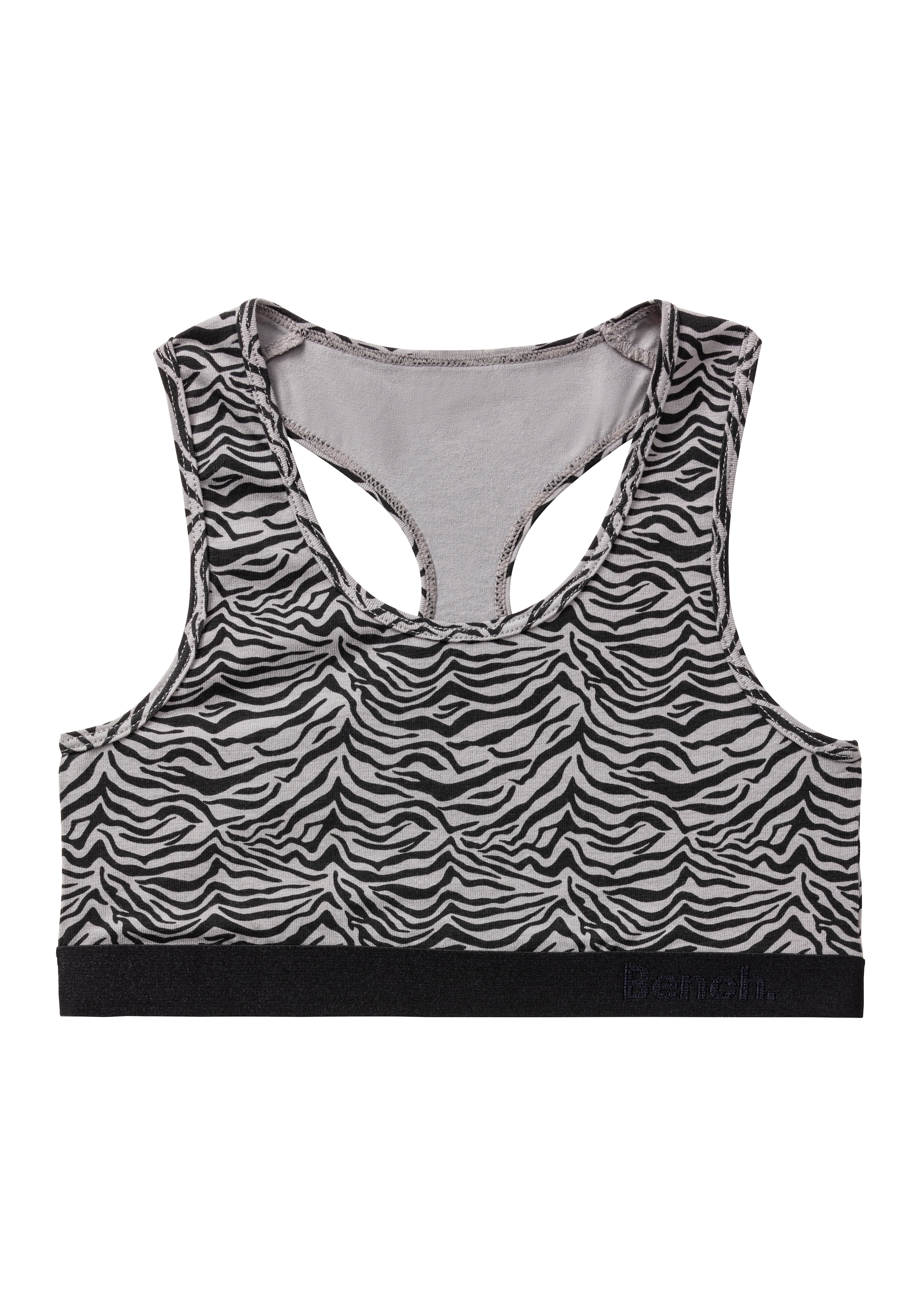 Bench. Set: Bustier, 4 in tonigem Zebramuster