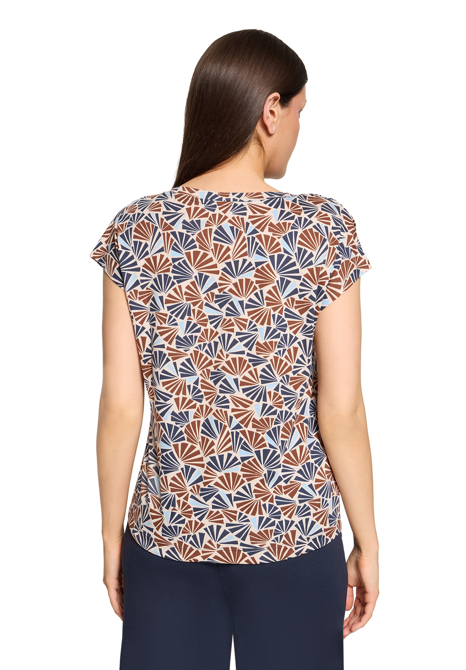 Betty&Co Rundhalsshirt »Casual-Shirt mit Tunnelzug«