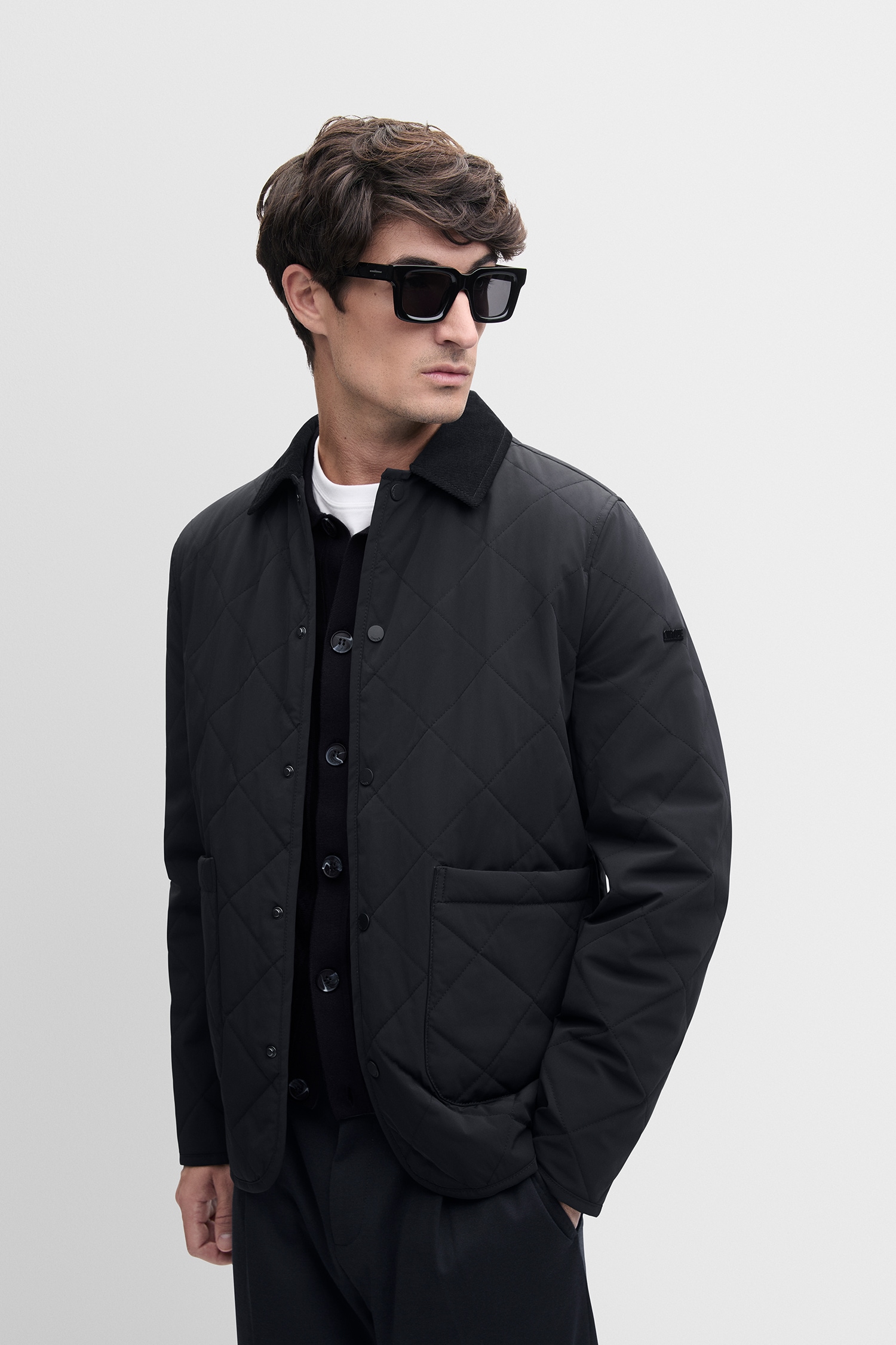 Cinque Steppjacke »CISPARK« Slim Fit, leicht wattiert, Druckknopf‑Verschluss