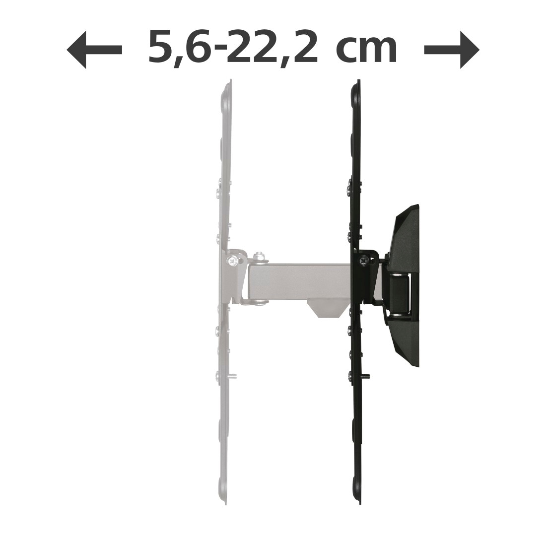 Hama TV-Wandhalterung »Wandhalterung (neigbar, schwenkbar, 32"- 65", VESA 400x400)« bis 165 cm Zoll bis 20 kg