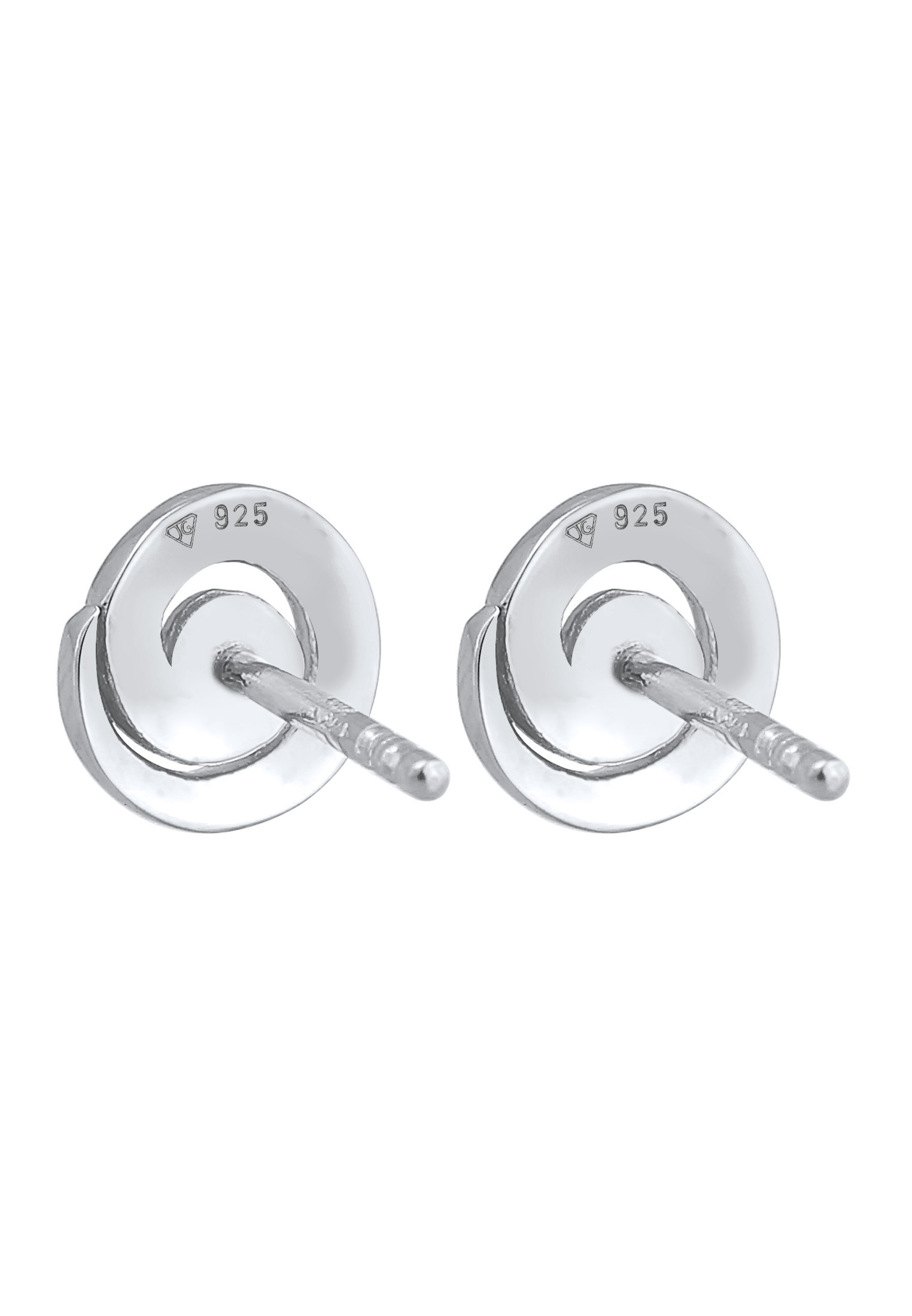Elli Paar Ohrstecker »Ohrringe Spirale Rund Kristalle Funkelnd 925 Silber«