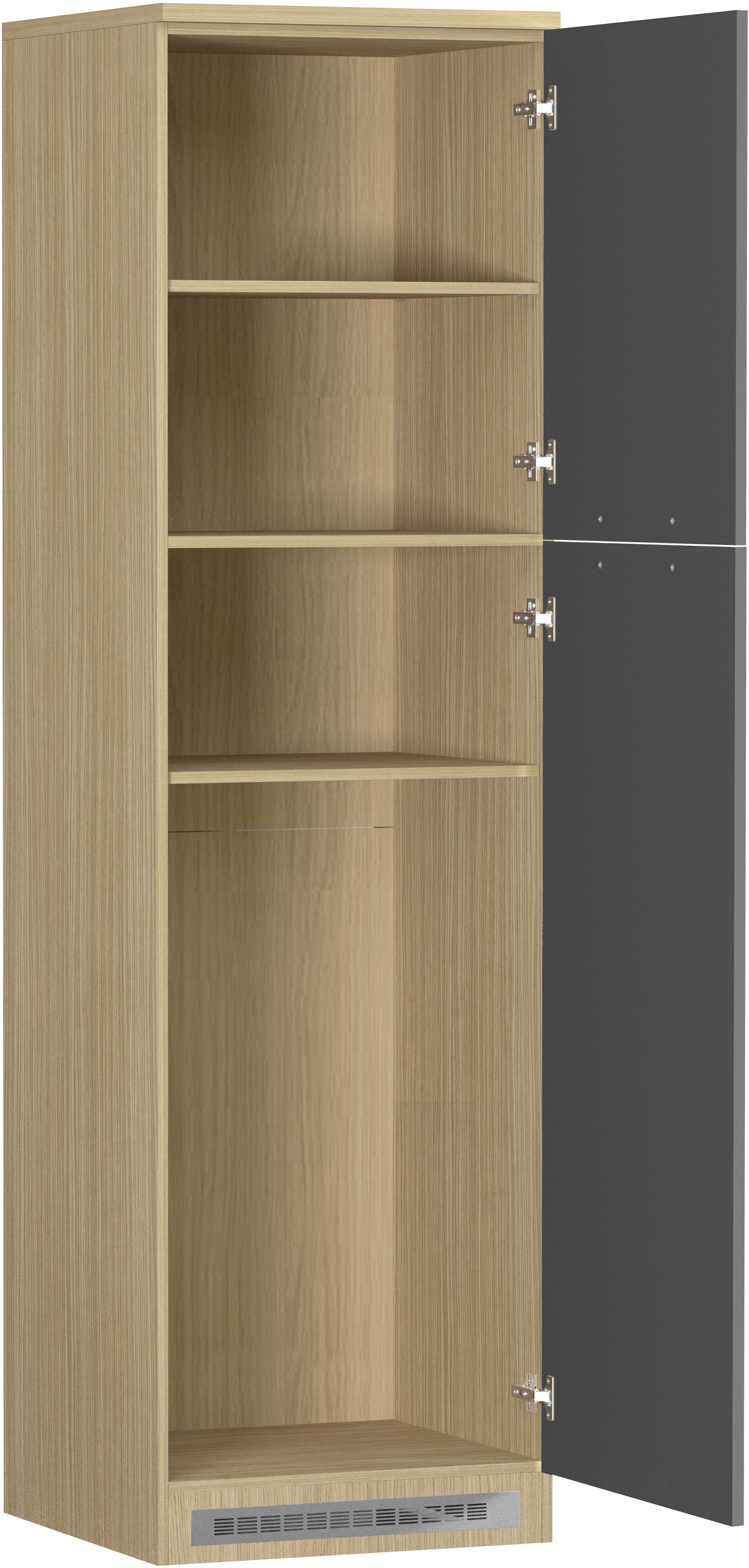 KOCHSTATION Kühlumbauschrank »Luna, Kühlschrank-Umbau, Einbauschrank für Kühlschrank, Made in Italy« B/T/H: 60×60×214,5 cm, für zwei Kühlschrankhöhen vorbereitet