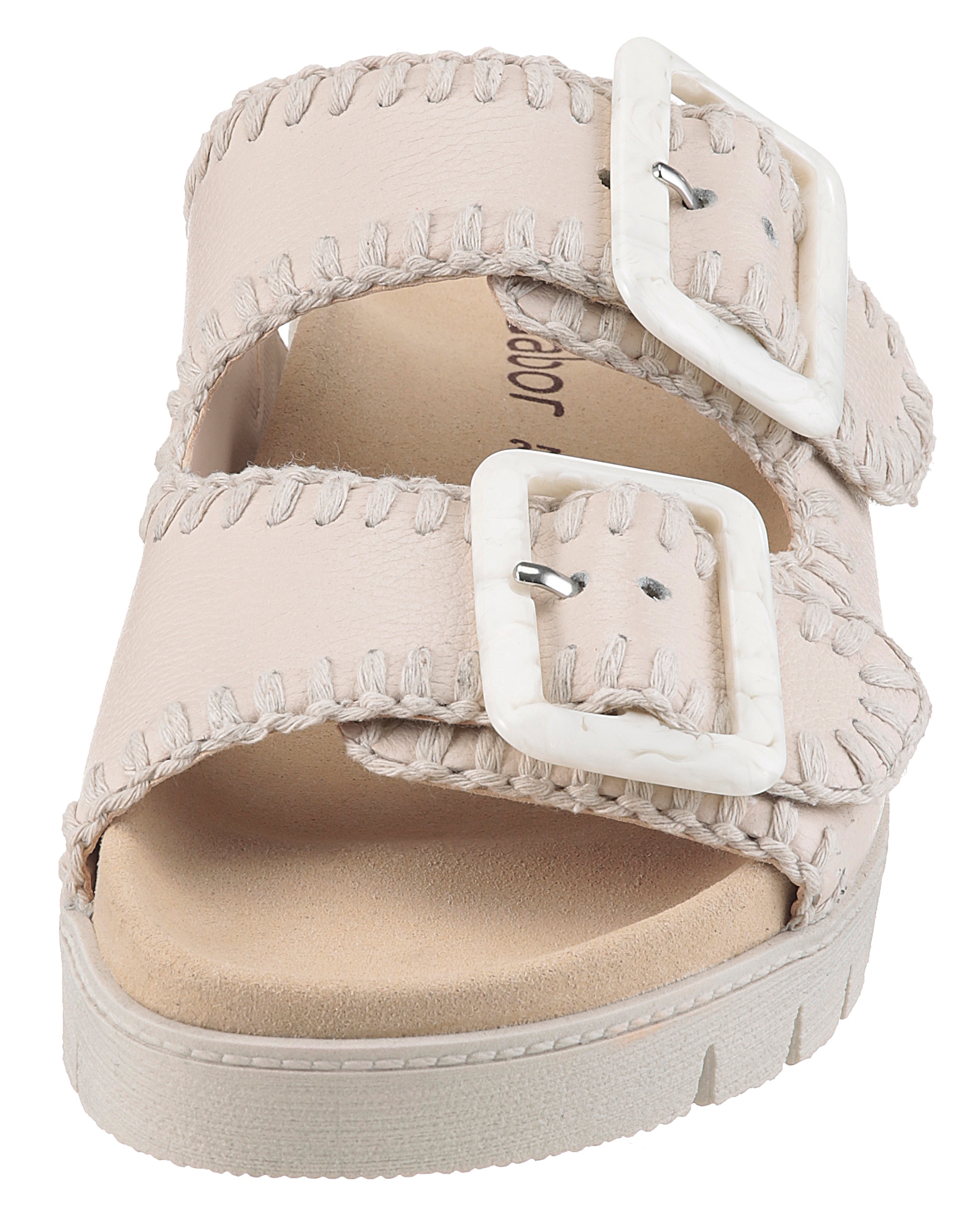 Gabor Pantolette, Plateau, Bequemschuh, Sommerschuh mit praktischen Klettverschlüssen