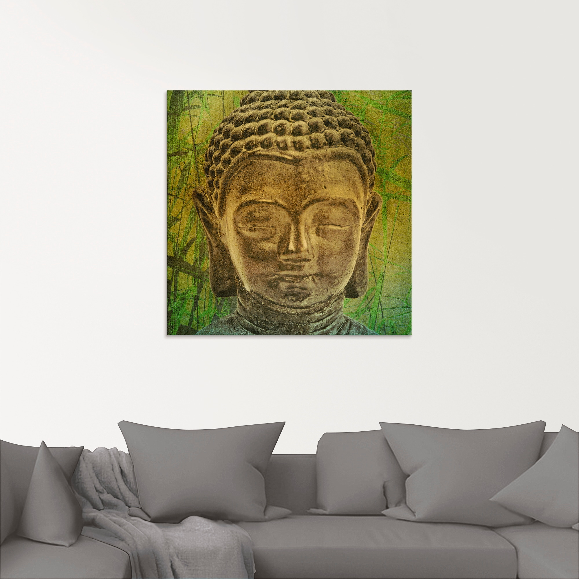 Artland Glasbild »Buddha II«, Religion, (1 St.), in verschiedenen Größen