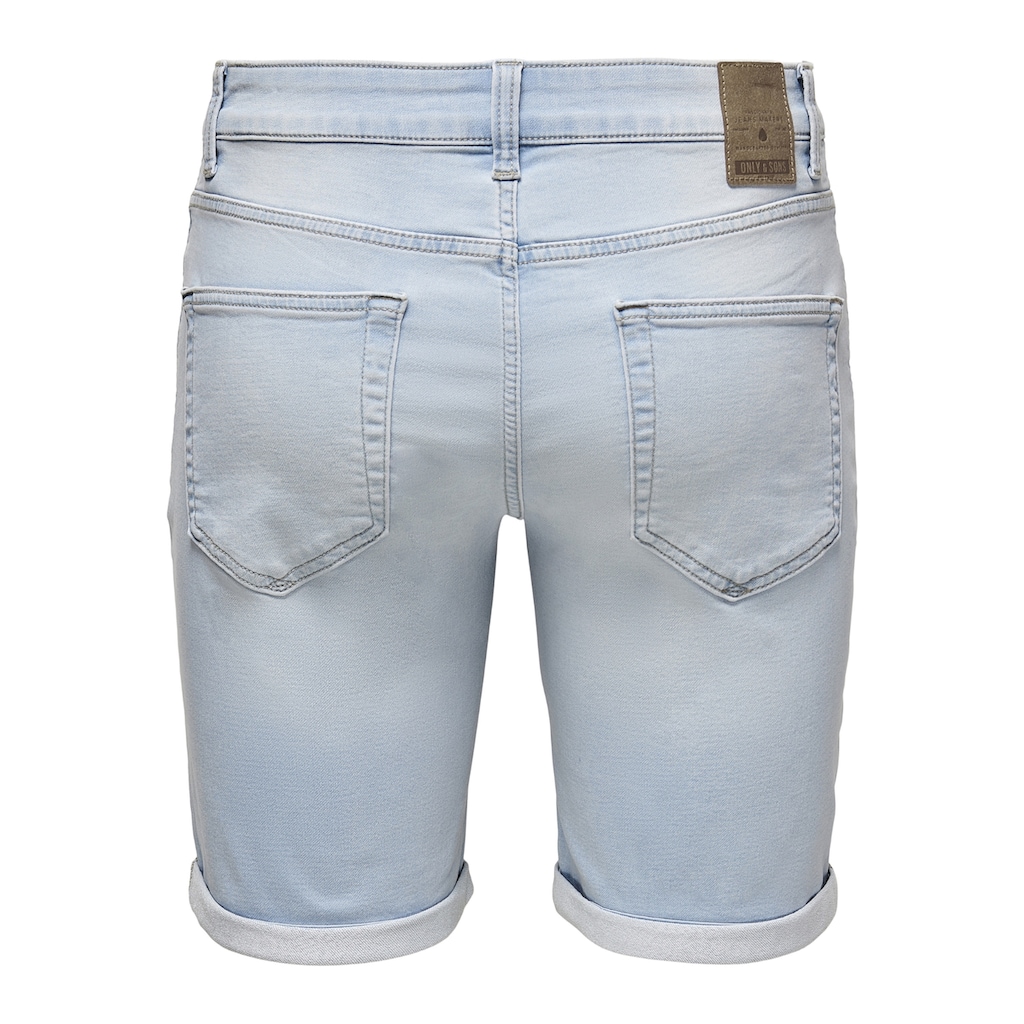 ONLY & SONS Jeansshorts »ONSPLY LIGHT BLUE 5189 SHORTS DNM NOOS«