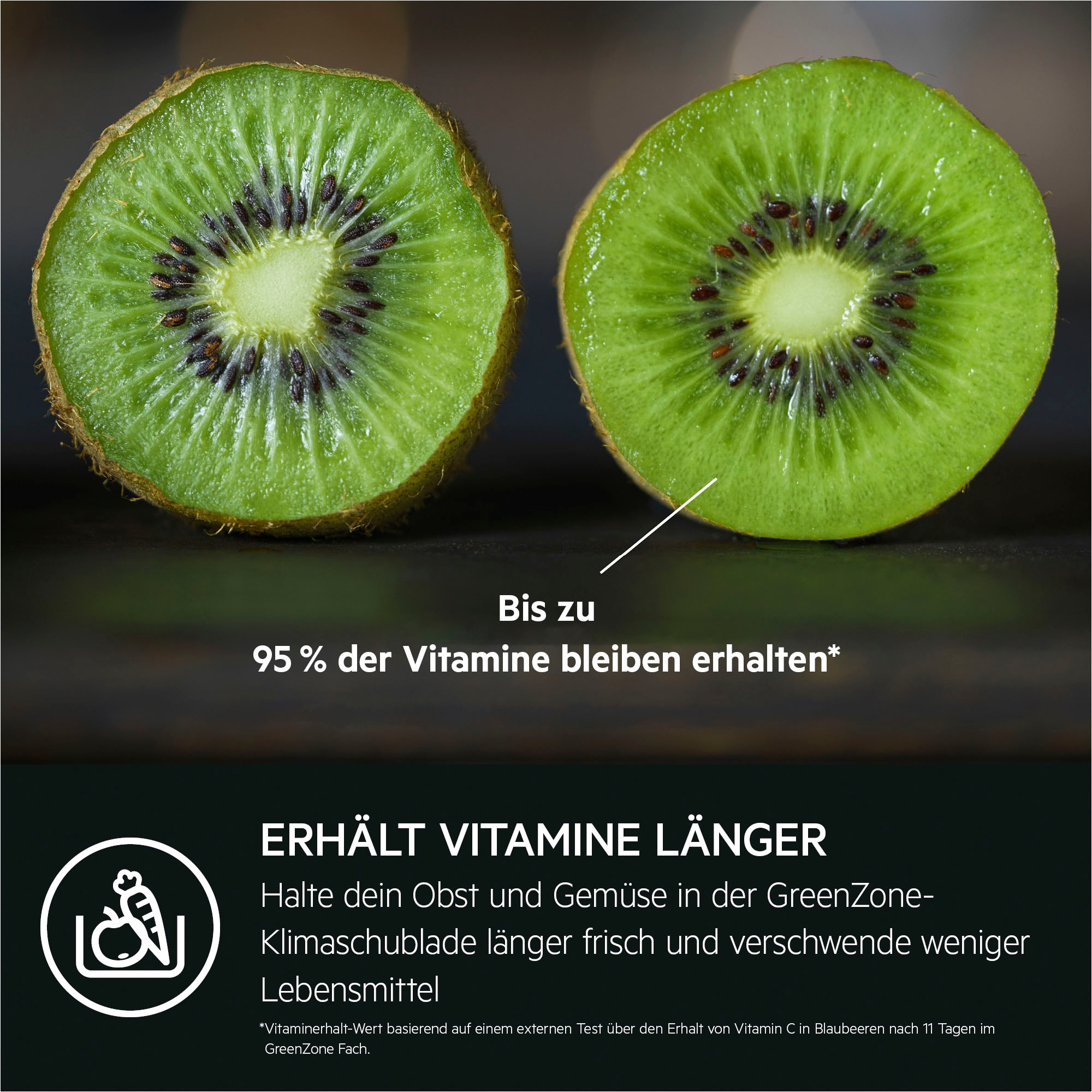 AEG Einbaukühlgefrierkombination Serie 7000 »TSC7M183EC« 176,9 cm hoch 55,7 cm breit 245 Liter, GreenZone-Vitamine bleiben erhalten, NoFrost, Festtür