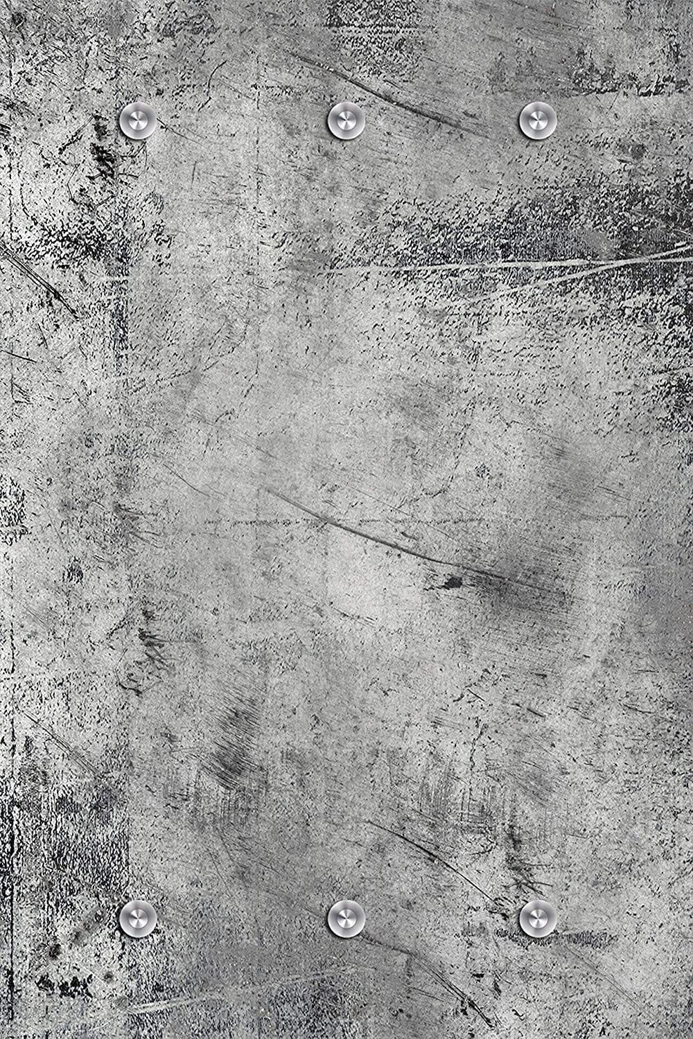 queence Garderobenleiste »Brushed Grey«, Wand Garderobe, wischtechnik, Beton Optik, grau, platzsparend, modern